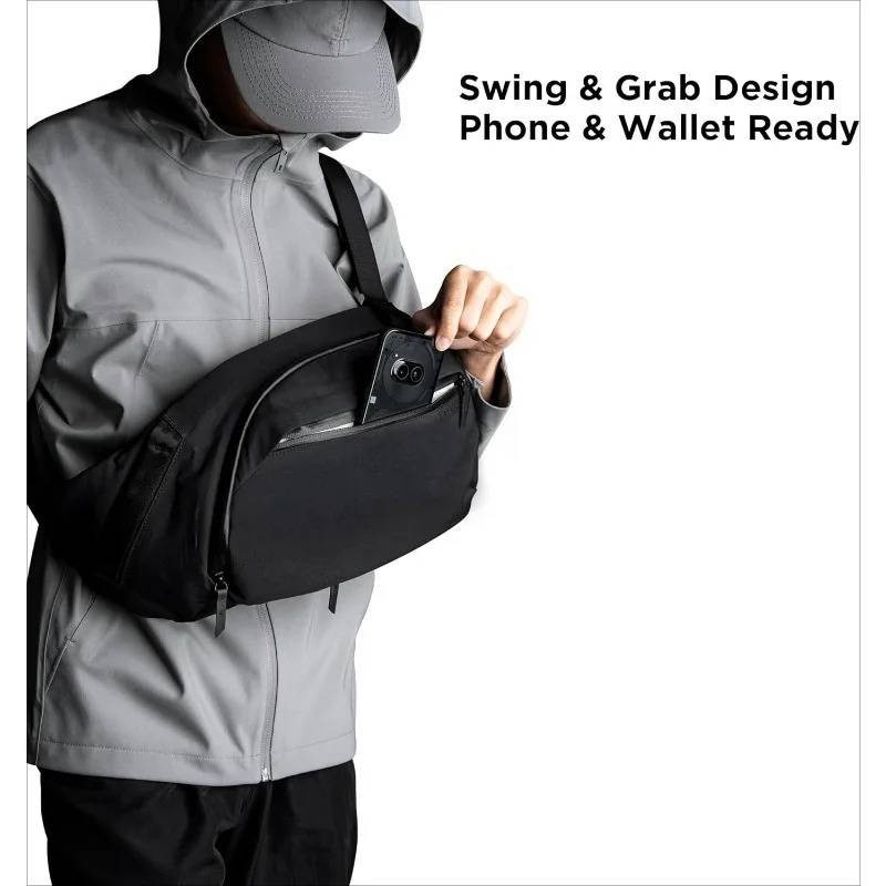 7.5L Right Shoulder Chest Bag Single Shoulder water Bottle pocket Sling Backpack