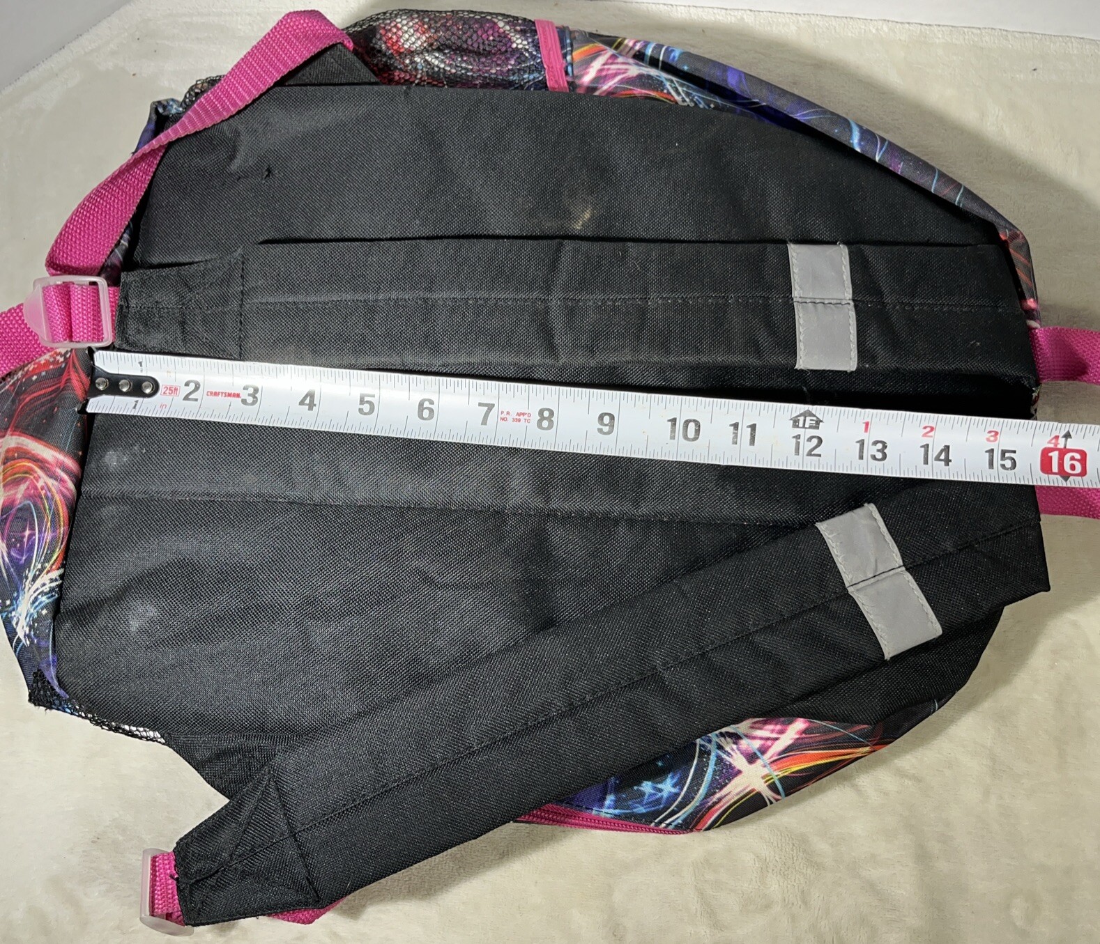 Confetti Brand Backpack School Book Bag Multi Color With Small Zip Bag READ