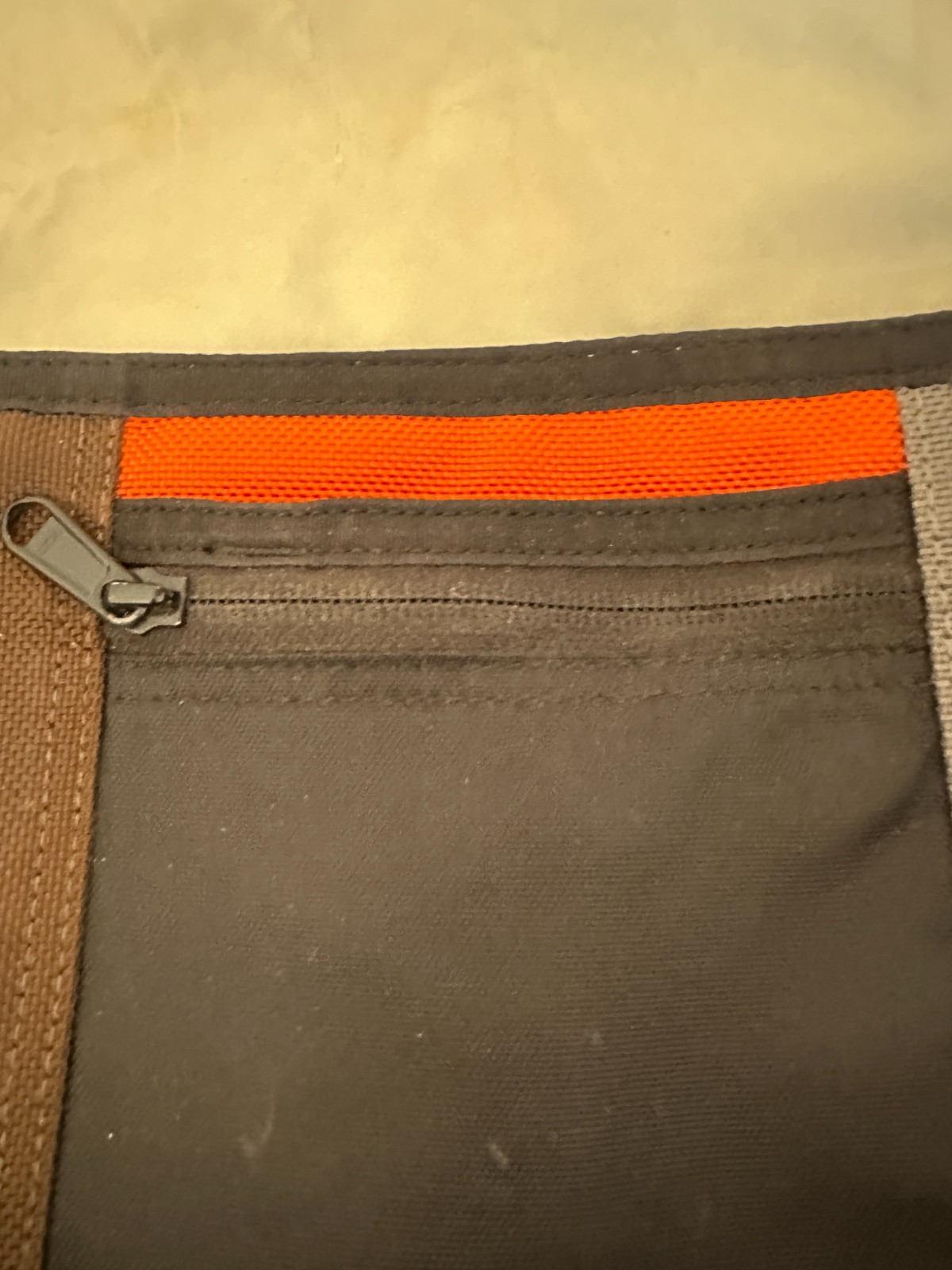 VTG Timbuk2 Classic Small Messenger Bag Orange Brown 20”x12” Great!