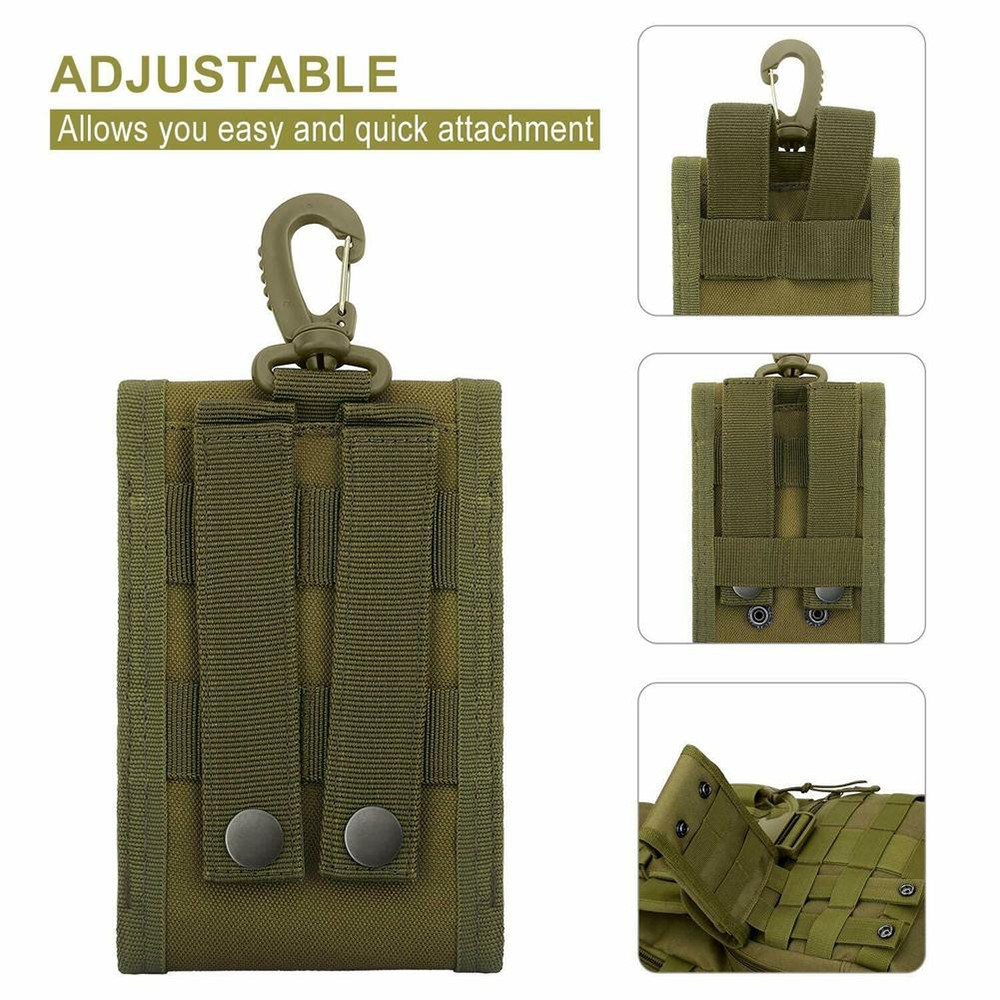 Mobile Phone EDC Gadget Phone Pack Tactical Molle Pouch Holster Waist Pouch