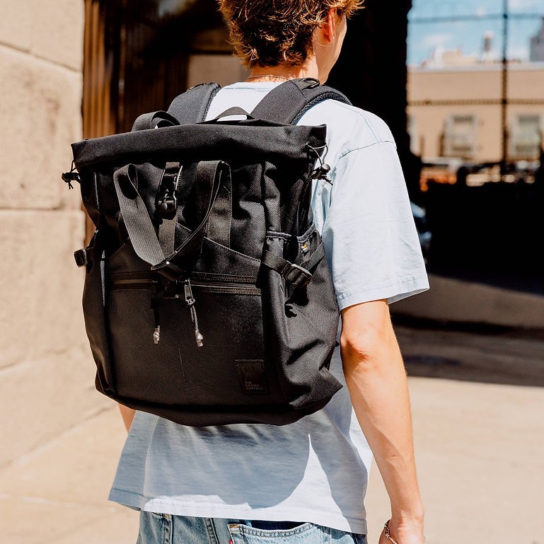 Brown Buffalo Conceal Tote 21L Backpack Shoulder Bag Cordura Black Green