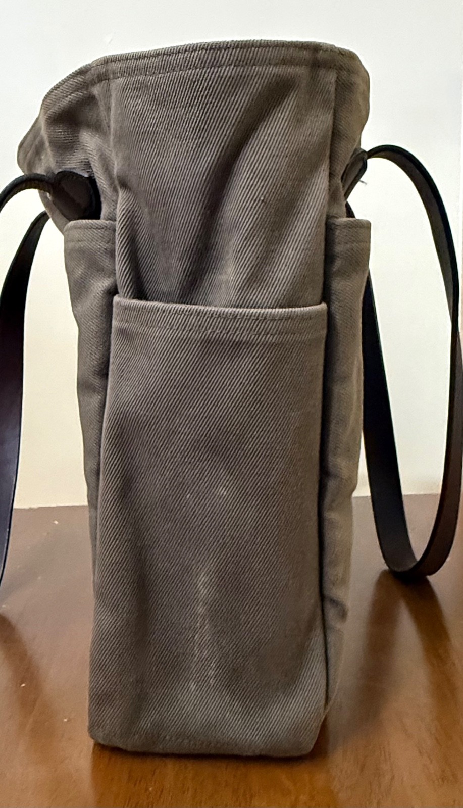 Filson 260 Open Tote Bag Otter Green Rugged Twill Leather Made in USA