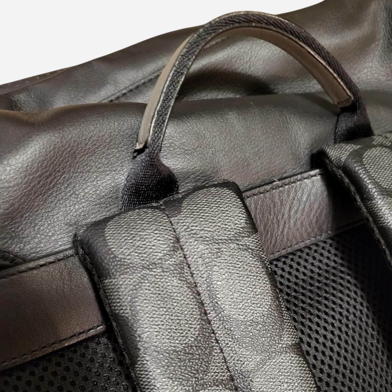 Coach Ranger Backpack Colorblock Signature Canvas Leather Mens
