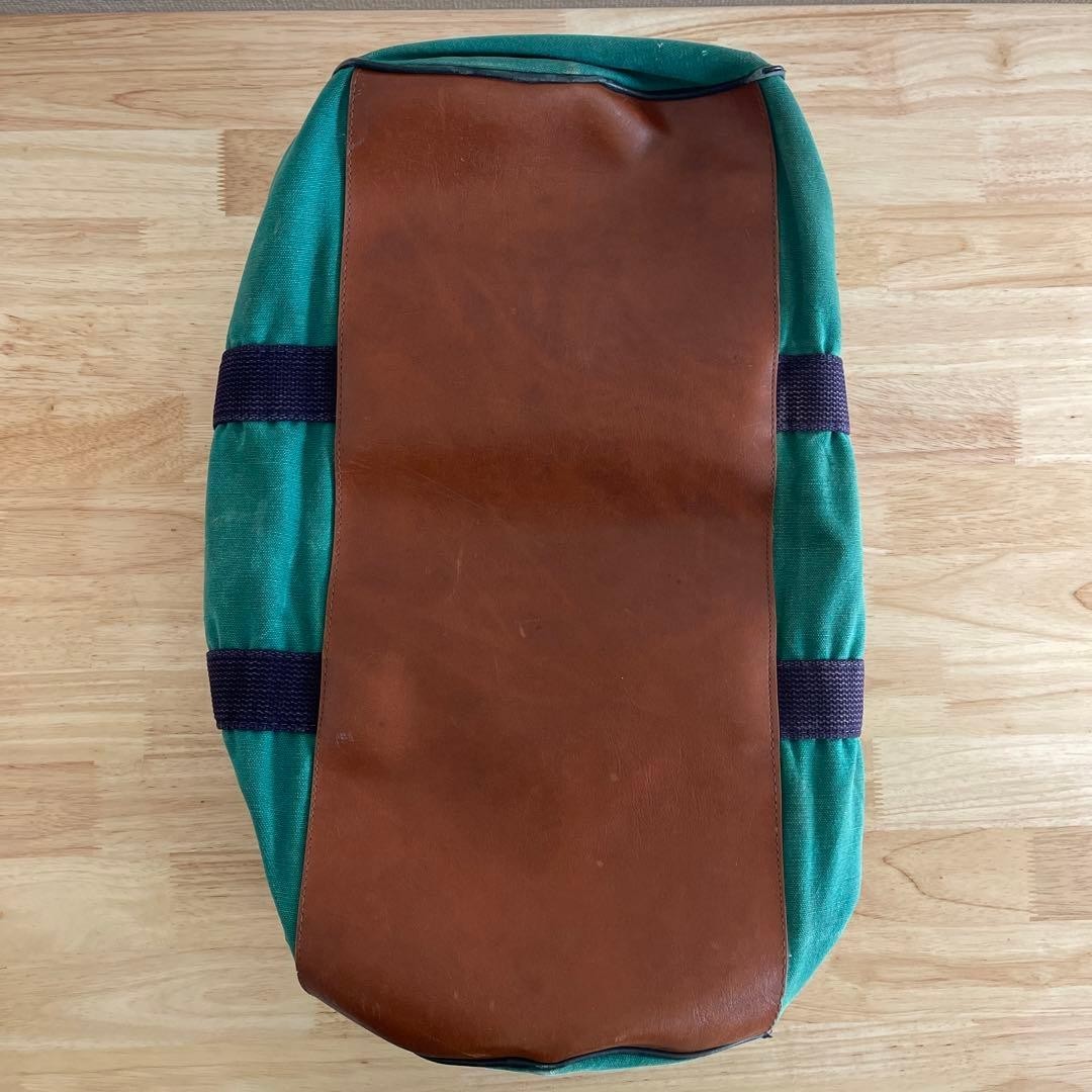 LL Bean Boston Bag 50cm Leather Handle Rare Used Made in USA Japan Shipped