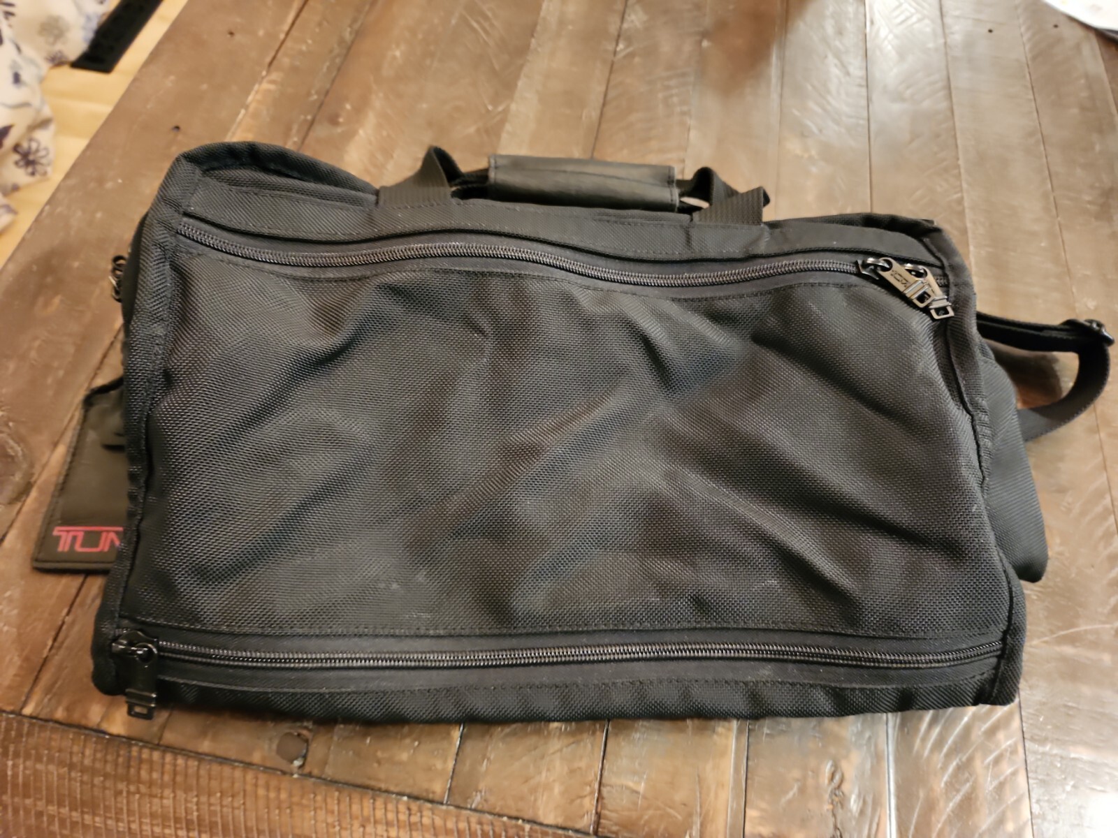 TUMI BLACK BALLISTIC NYLON 223D3 WEEKENDER DUFFLE BAG