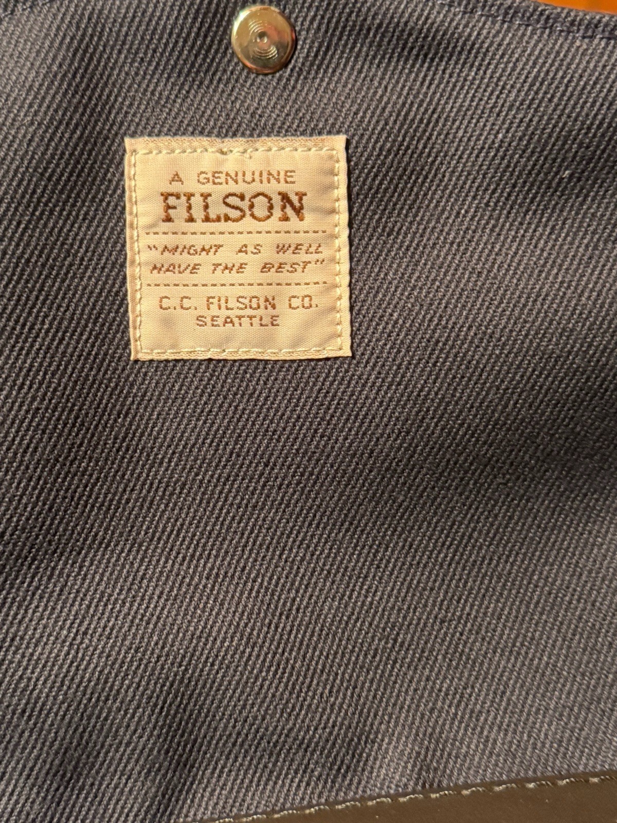 NWT NEW RARE FILSON ORIGINAL BRIEFCASE RUGGED TWILL MADE IN USA NAVY
