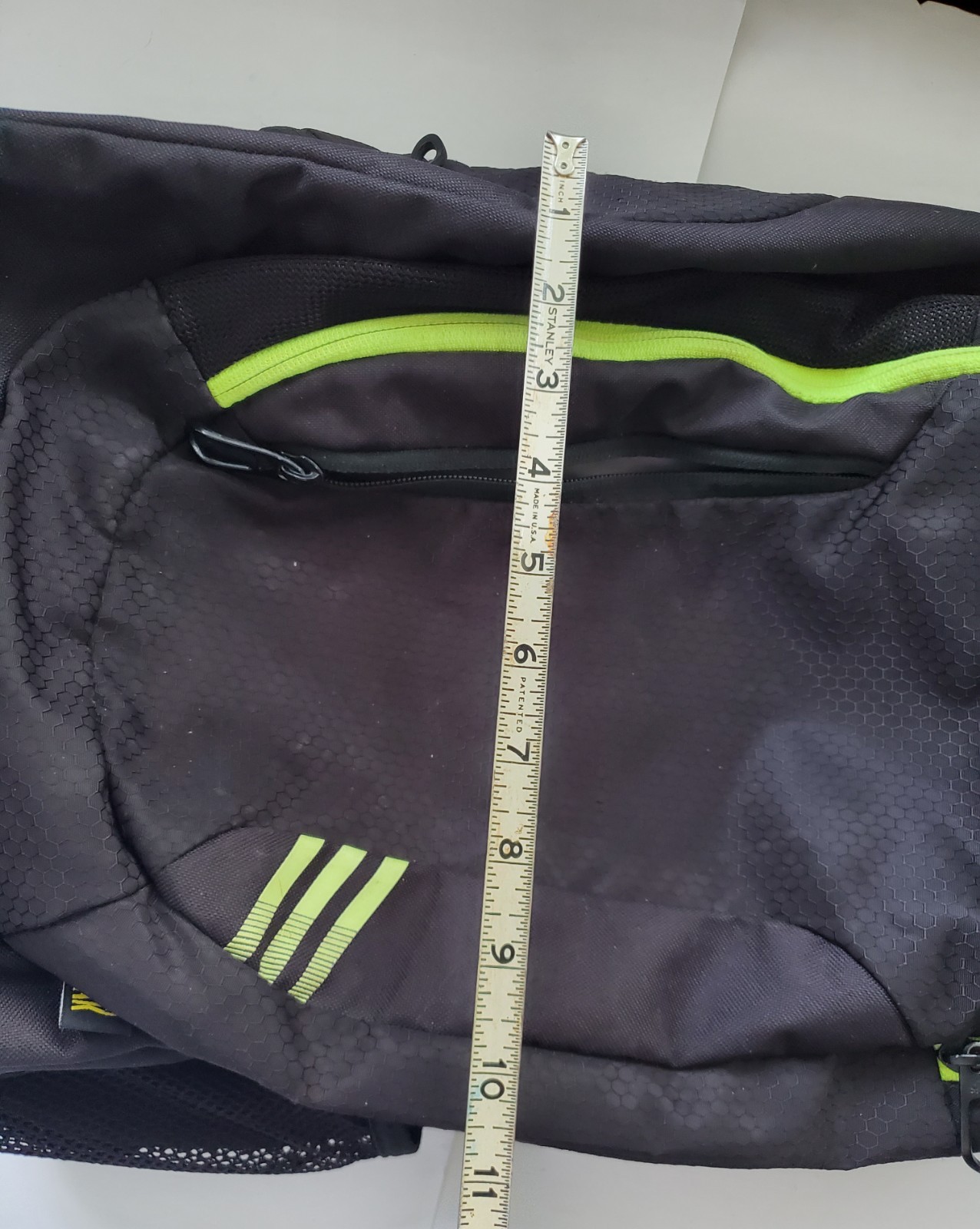 Adidas Backpack Green accents Black Multi Pockets School Sport Load Spring
