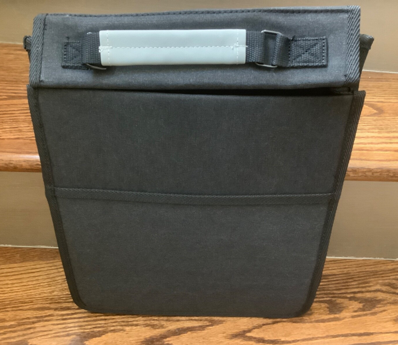 Bella Russo Messenger Travel Bag 14″ Black Canvas (New)