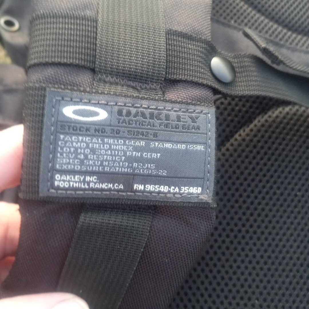 Oakley Mechanism Tactical Field Gear Backpack Black Standard Issue *READ*