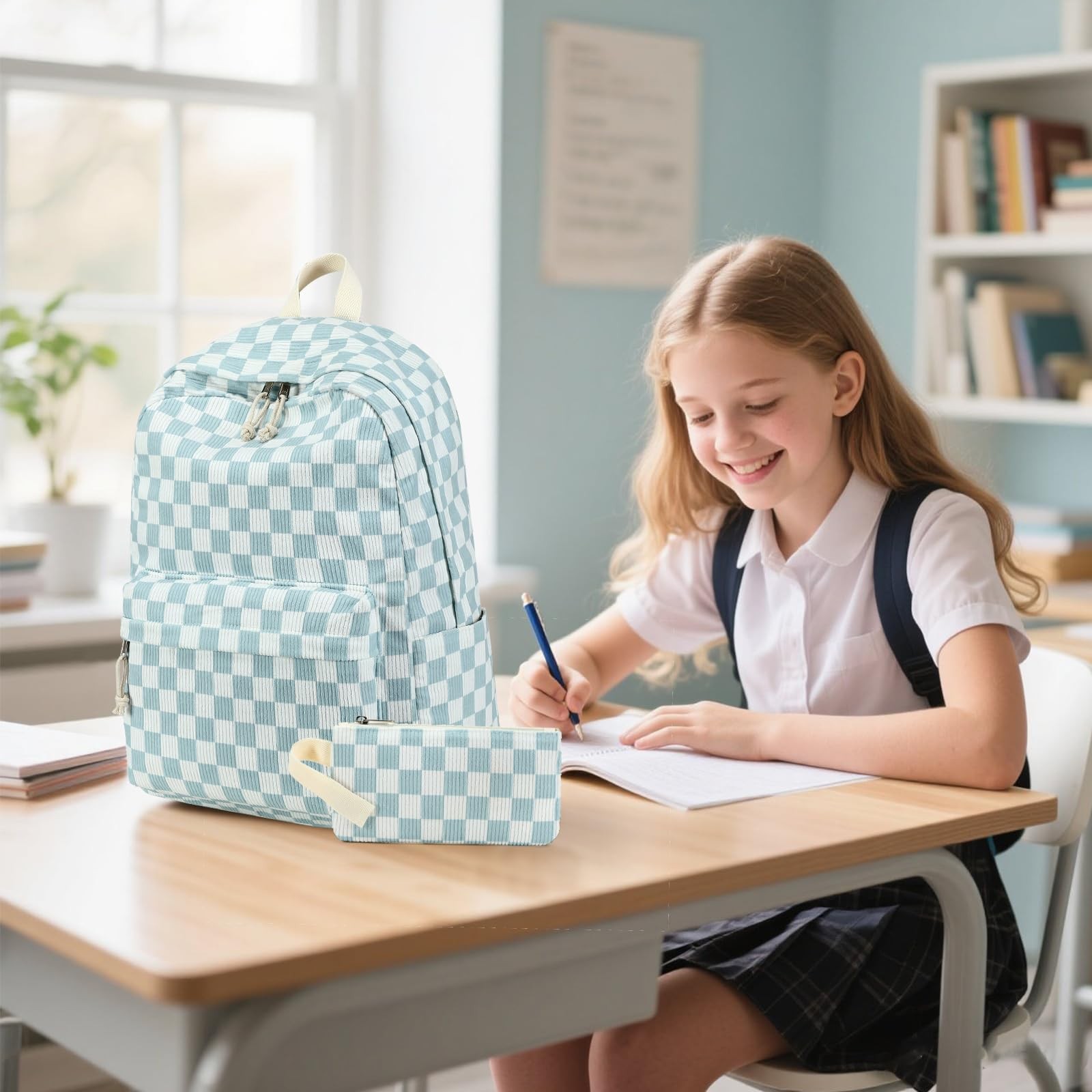 School Backpack Set Girls Womens Laptop Bookbag Casual Daypack Fits 15 inch L…