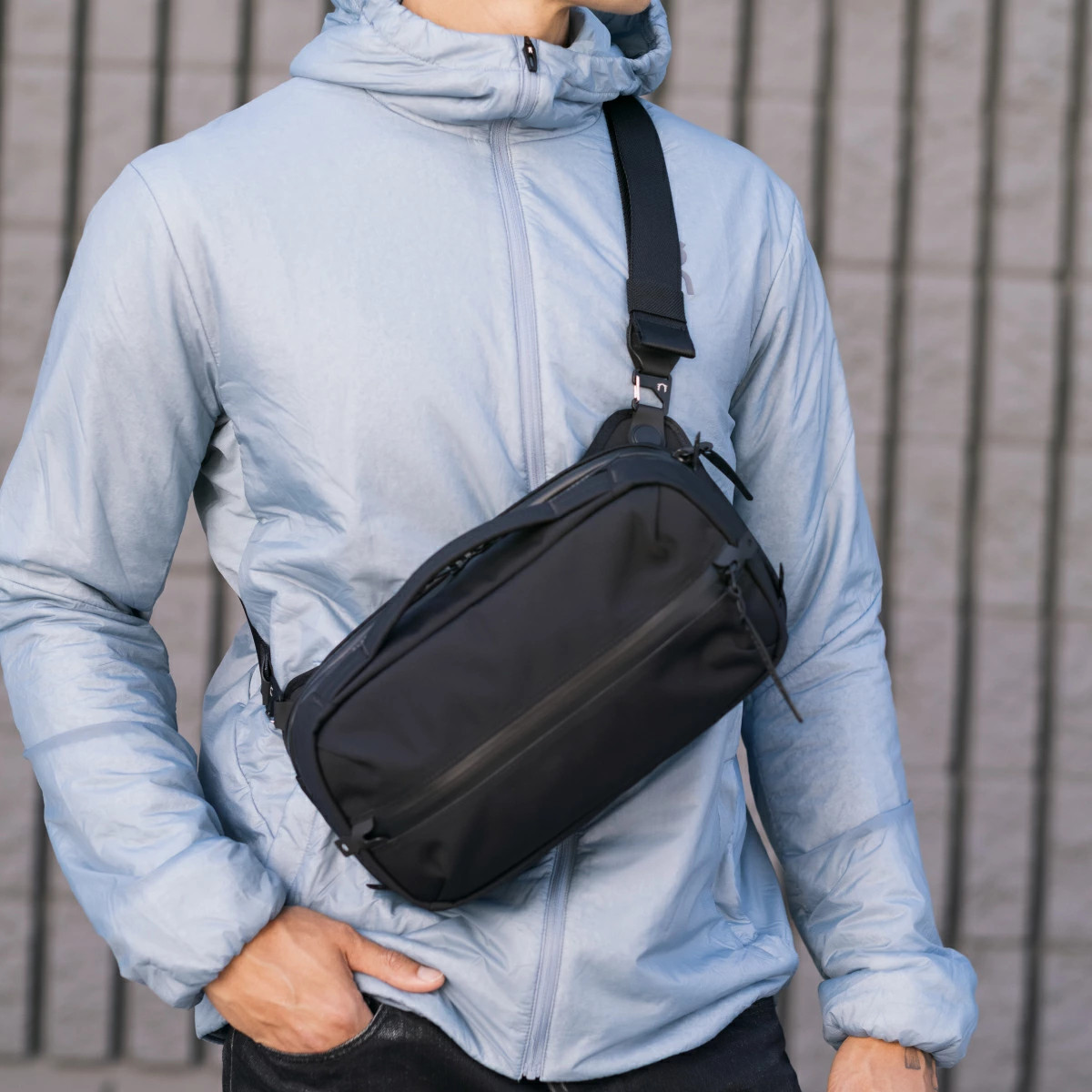 BLACK EMBER GRIP SLING EmberTex SHOULDER BAG Black