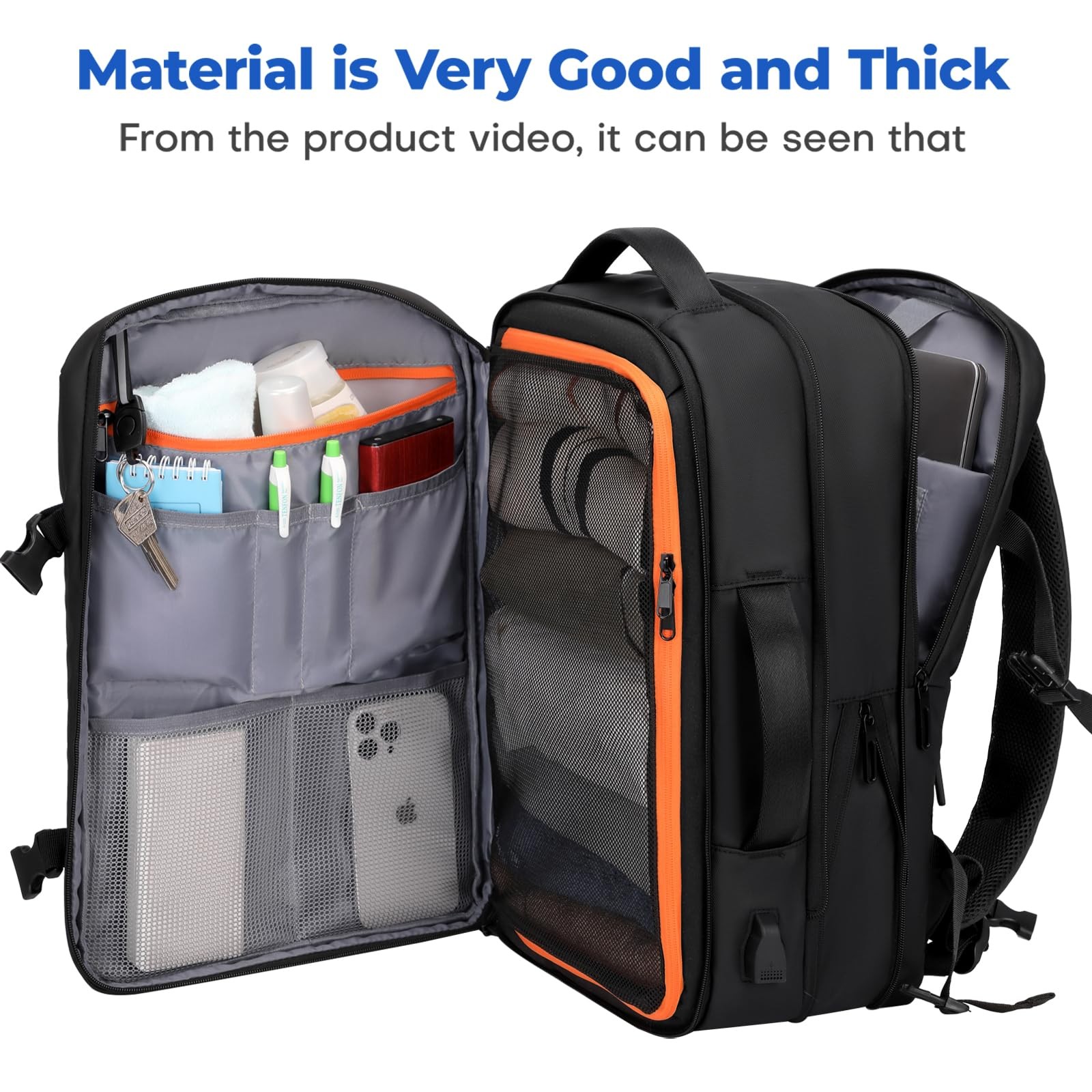 Rcrirth Carry On Travel Backpack for Airplanes | 35L Suitcase Backpack Luggag