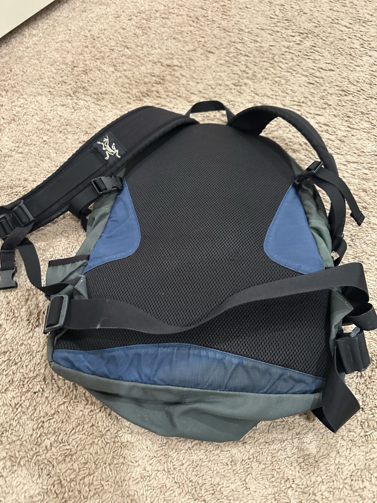 Vintage 90s Arc’teryx Rucksack Backpack Grey And Blue
