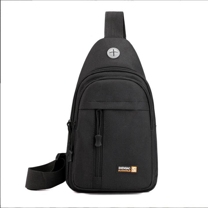 Man Women Shoulder Crossbody Bag Large Capacity Zipper Bag Storage Bag Package