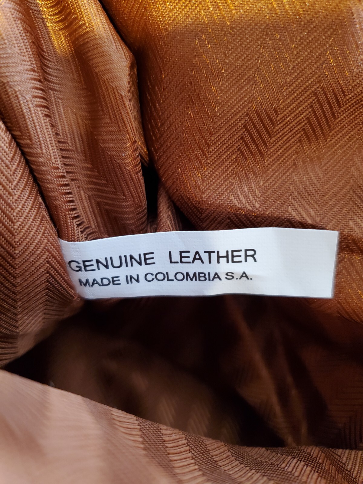 CLAIRE CHASE All American Leather Duffle / Travel Bag Saddle Brown Made Colombia