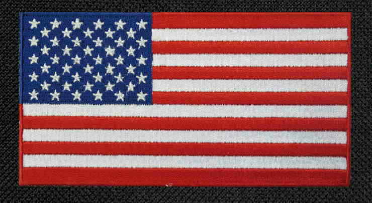 USA Tote Bag Shopper US Flag – FULLY LINED! 100% Cotton