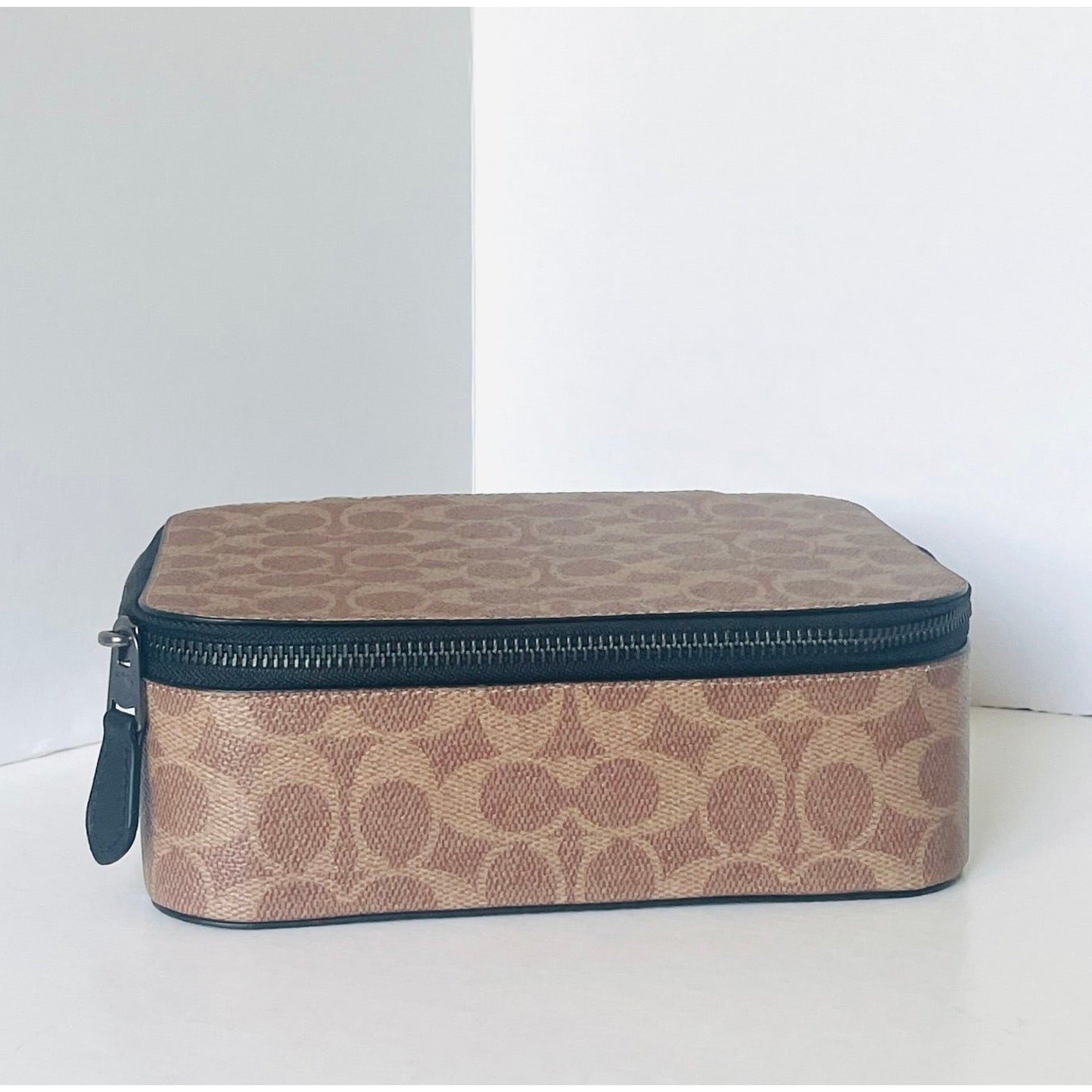 Coach Tech Organizer CY392 Colorblock Signature Canvas Travel Case Khaki