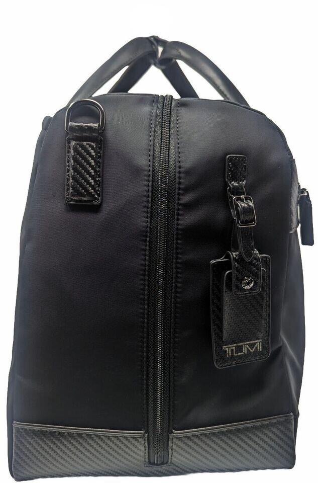 New TUMI Newbury Duffel black carbon fiber travel bag carry-on luggage Monroe