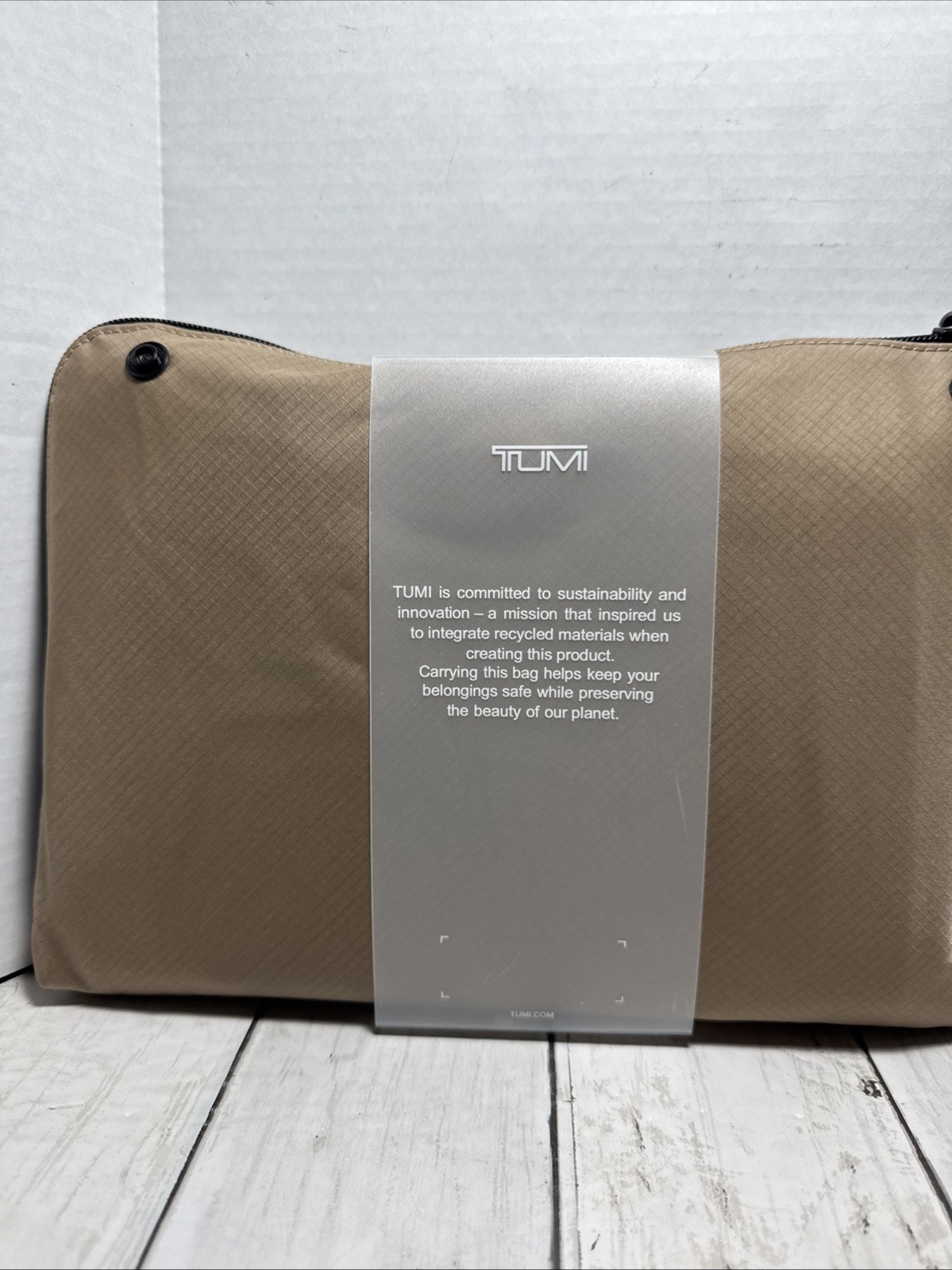 TUMI Alpha Bravo Just In Case® Duffel – Foldable Travel Bag in Khaki NWOT