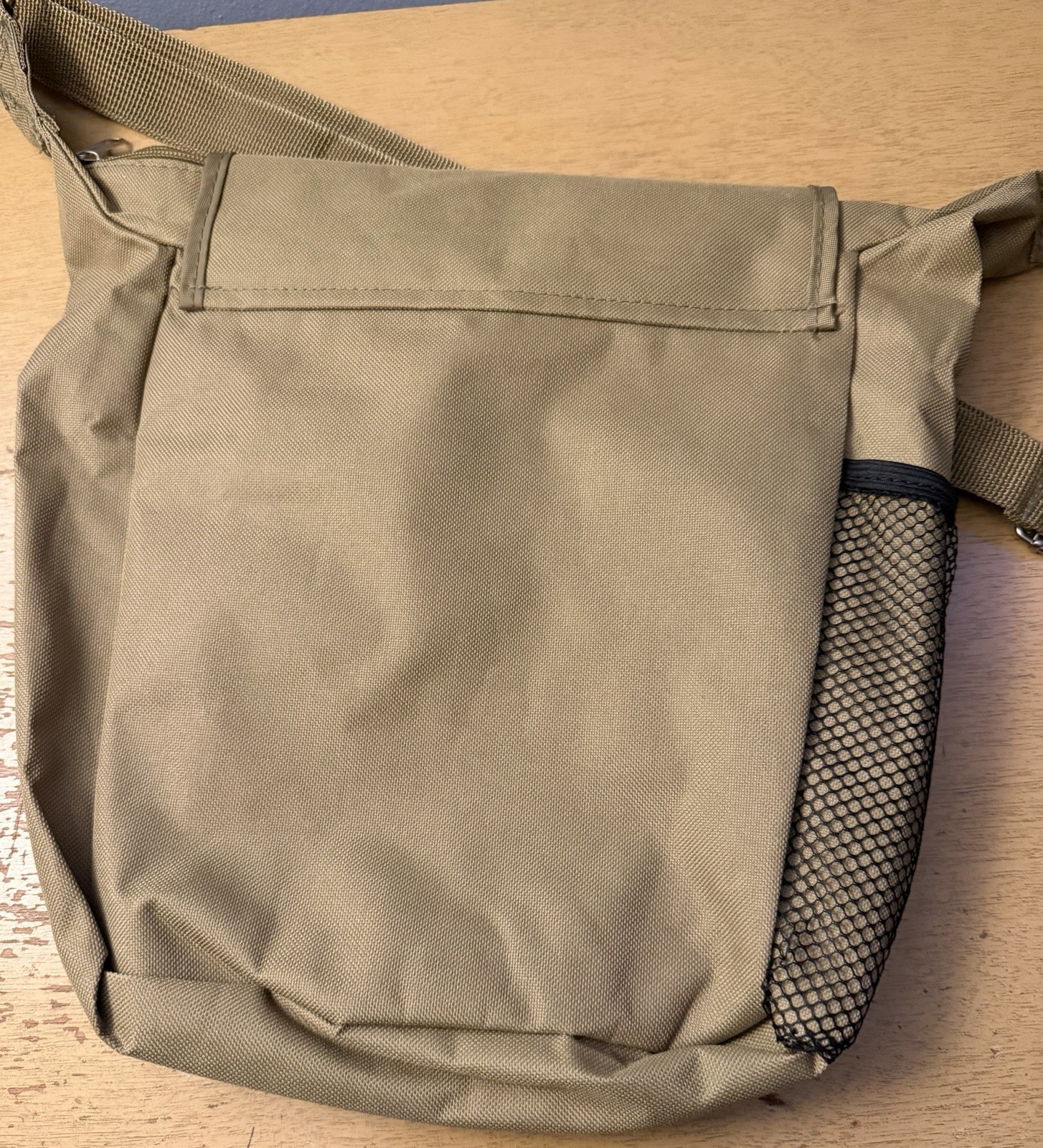 The Nature Conservancy Khaki Canvas Messenger Bag Shoulder Travel Field Bag