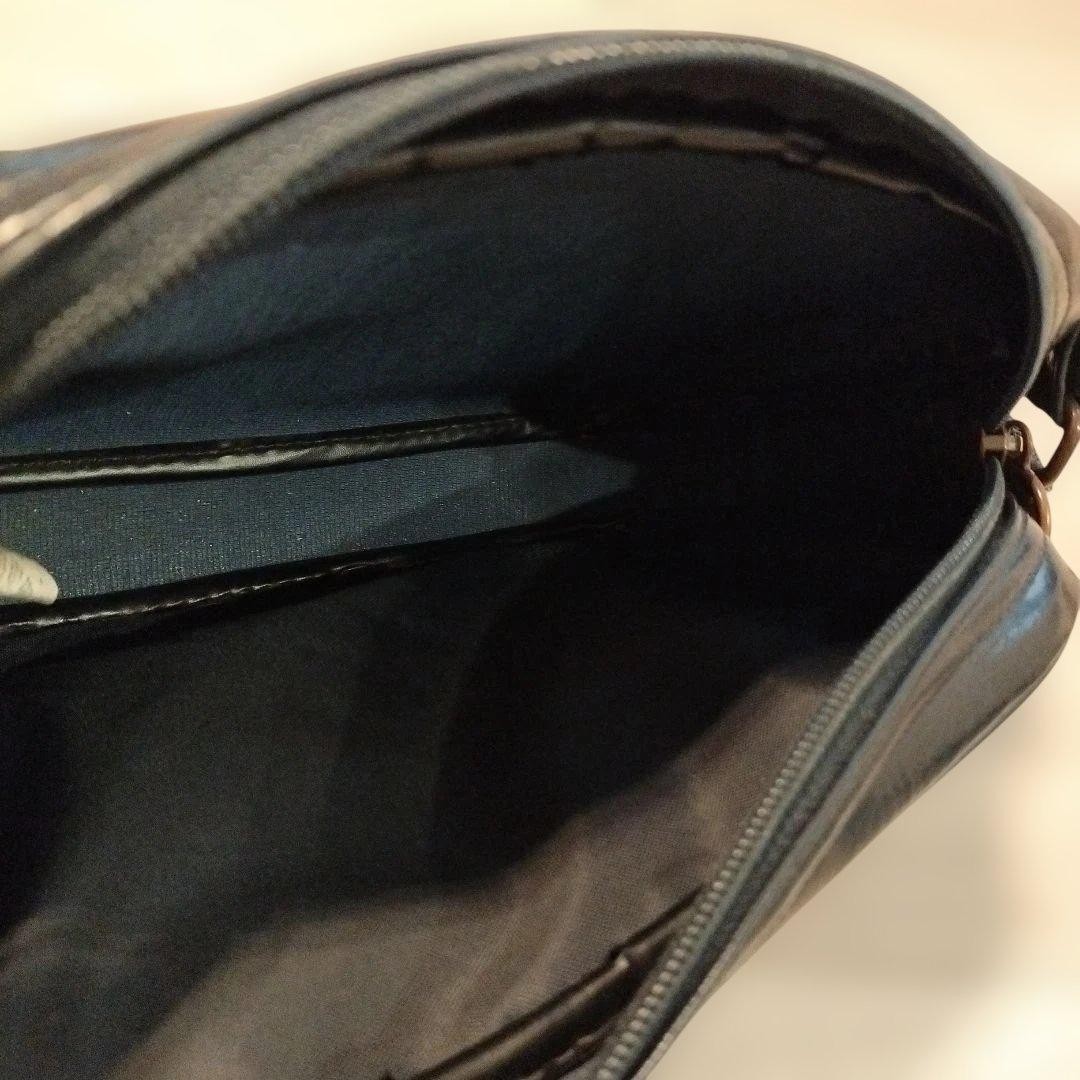 PUMA Shoulder Bag Y2K Retro Vintage Navy Faux Leather Japan Used