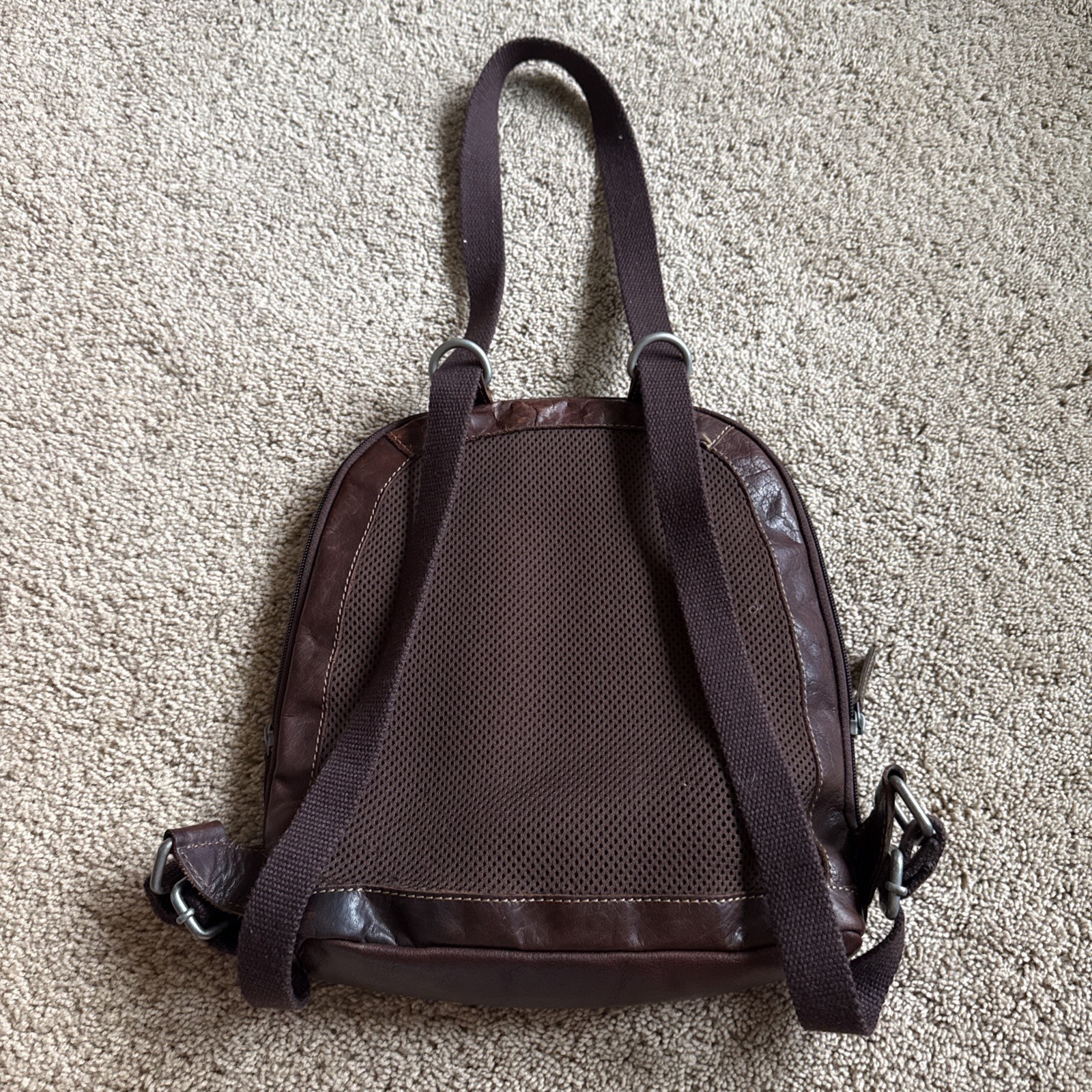 Jack Georges Voyager Leather Convertible Backpack Crossbody