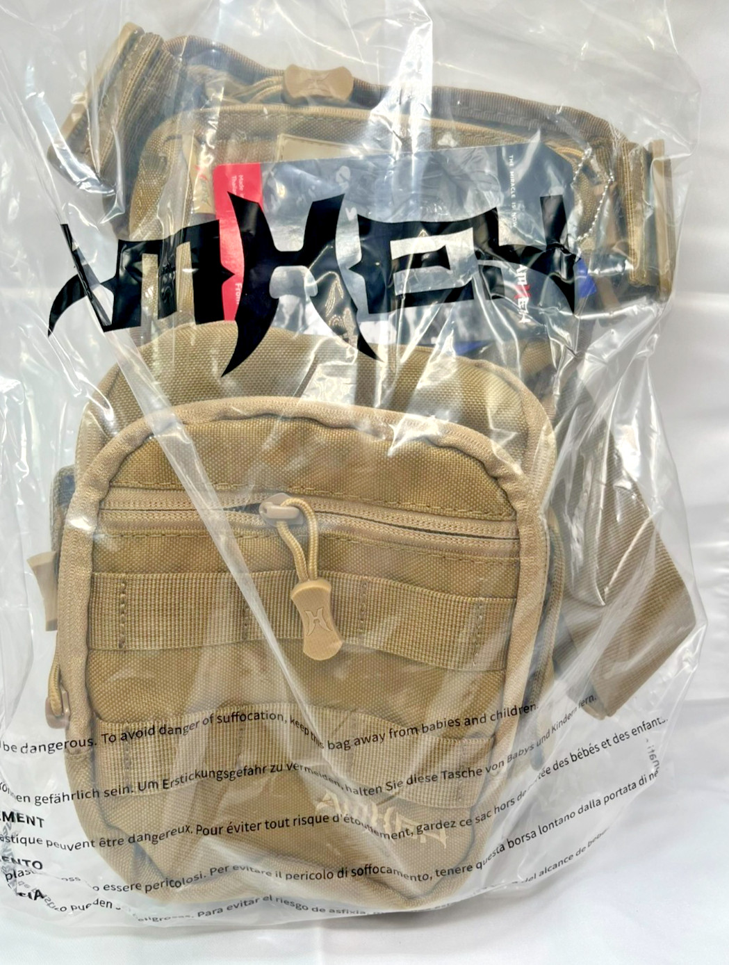 Tactical Drop Leg Thigh Bag 4.5L Detachable Strap Adjustable Waist 59″ Tan EDC