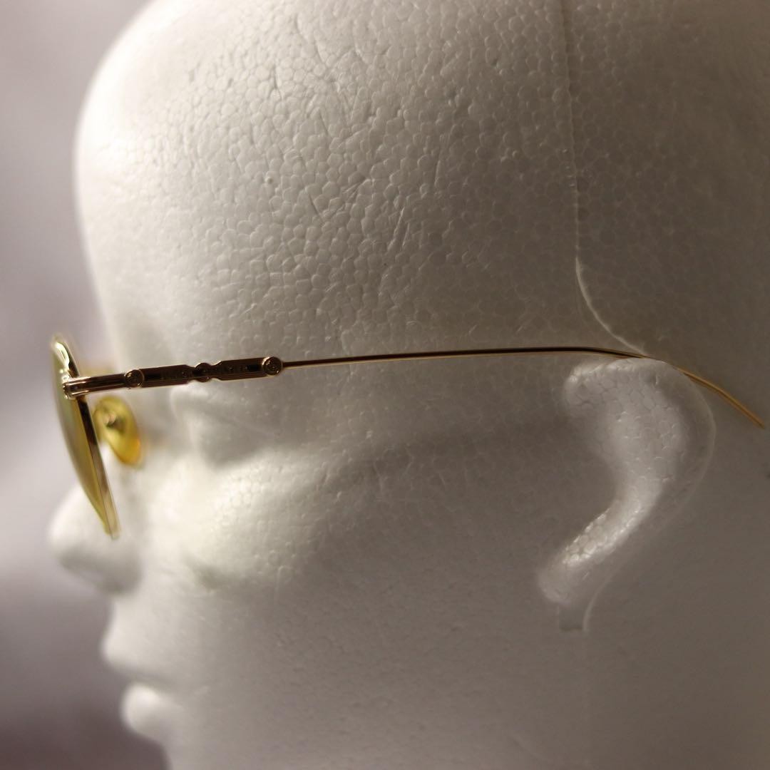 Junior Gaultier Vintage Oval Sunglasses Gold Y2K Eyewear