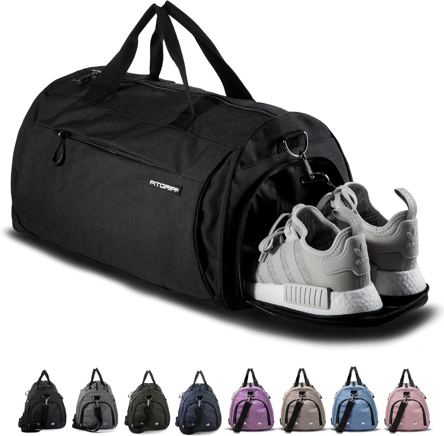 Versatile Gym Bag with Shoe & Wet Compartment for Travel & Fitness