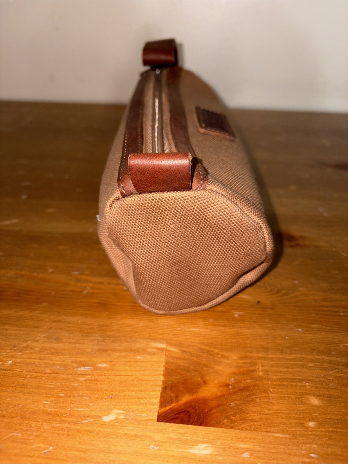 Duluth Trading Co. Fire Hose Travel Toiletry Dopp Kit Bag Business Utility Brown