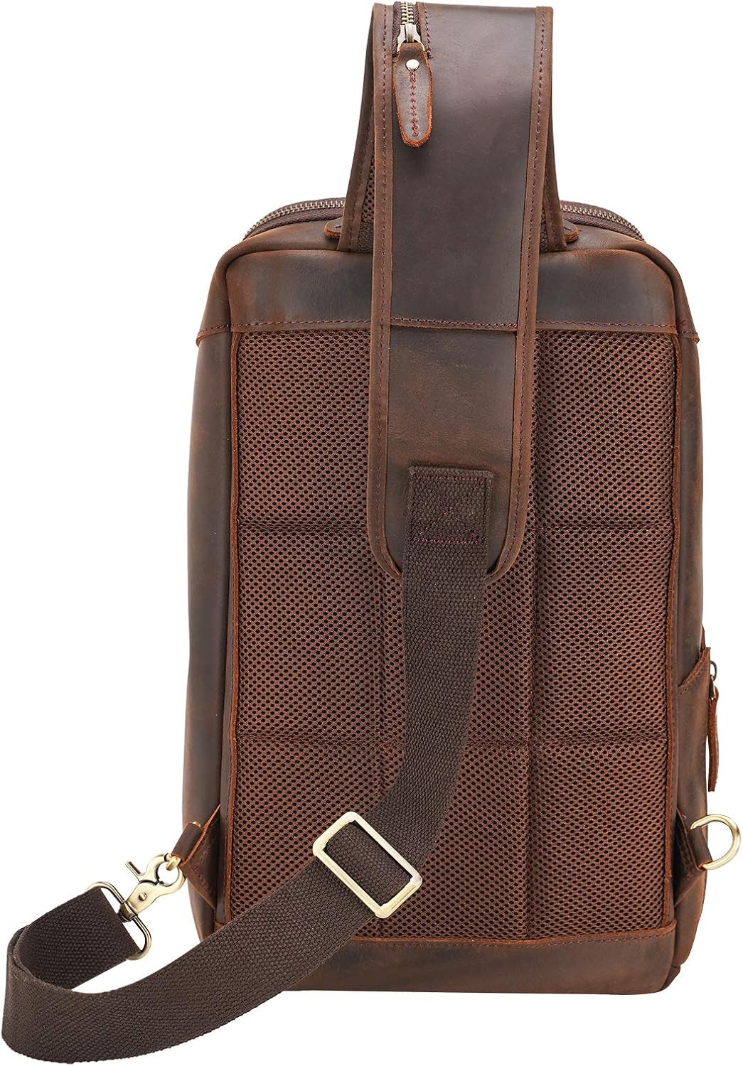 Polare Modern Style Sling Shoulder Bag Men Italian Leather
