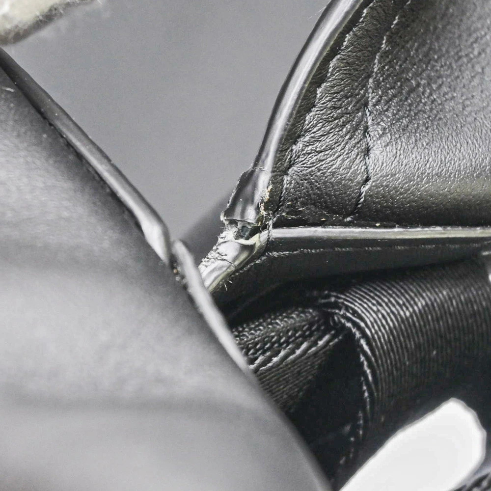 Montblanc Backpack Business Bag Leather Black 38x34x16cm pre-owned