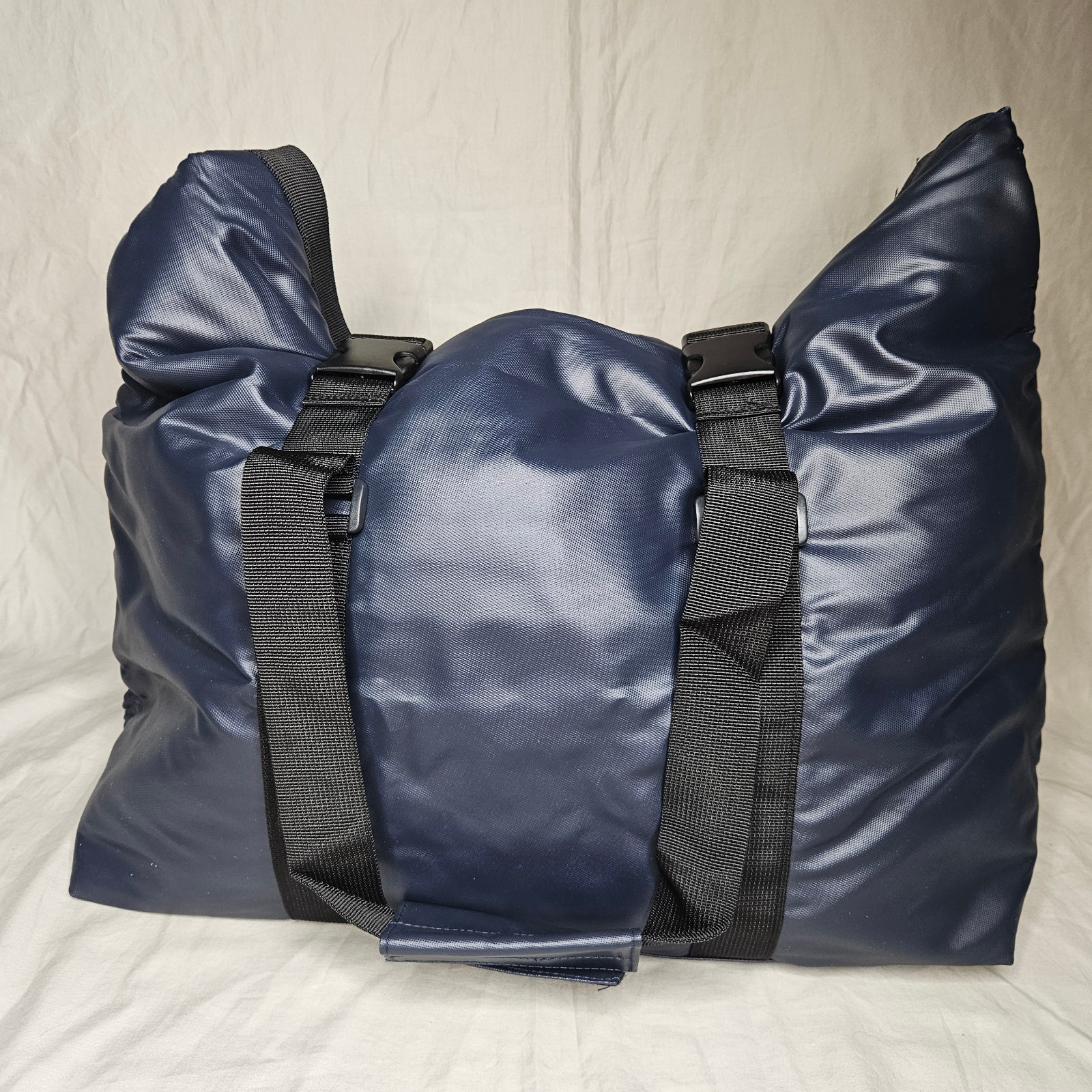 Hugo Boss Bottled Infinite Weekender Duffel Bag Navy Blue Travel Carry On NEW