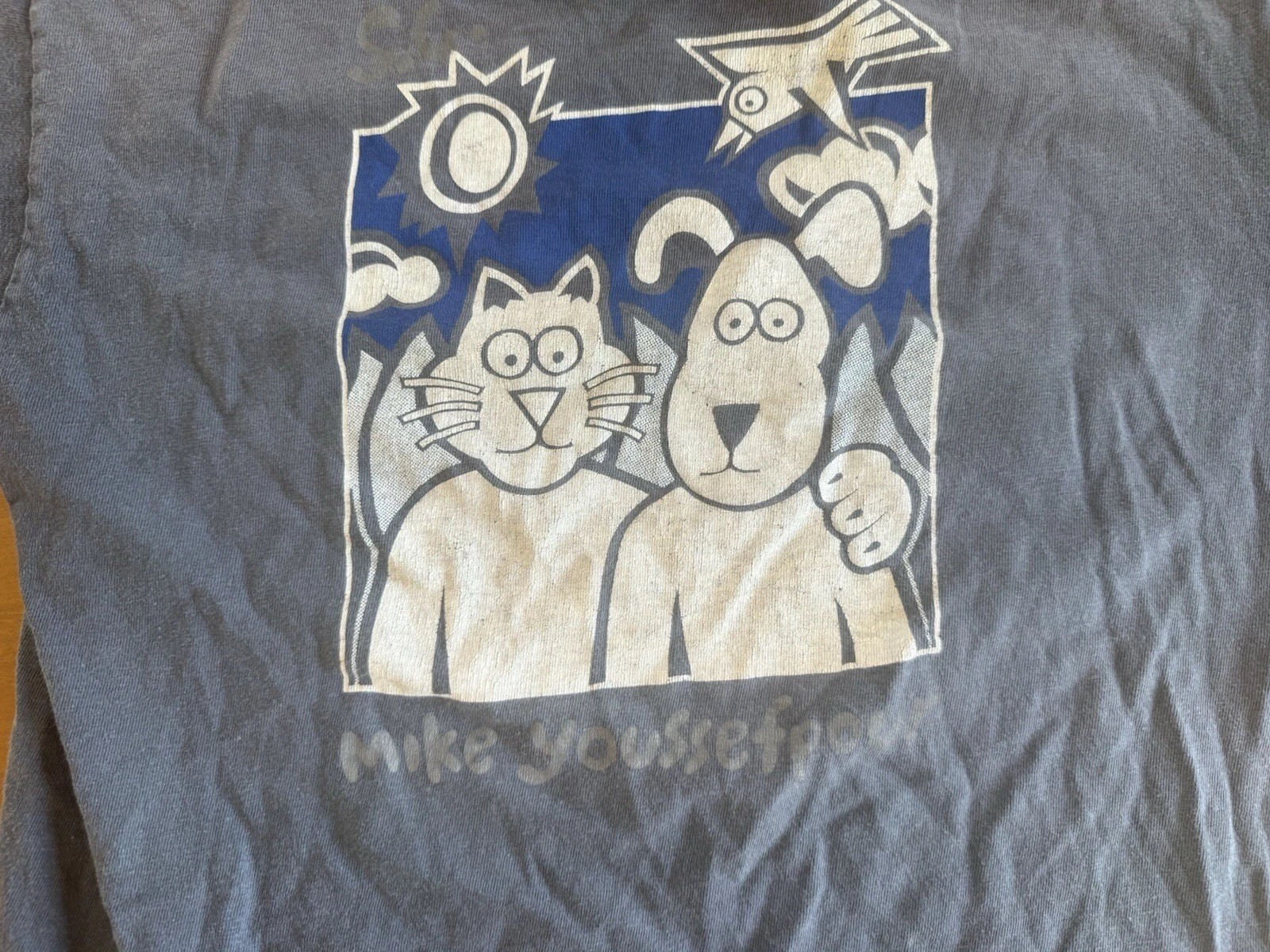 Santa Cruz Mike Youssefpour Skateboard Farmer Art Vintage 80s T-shirt Medium