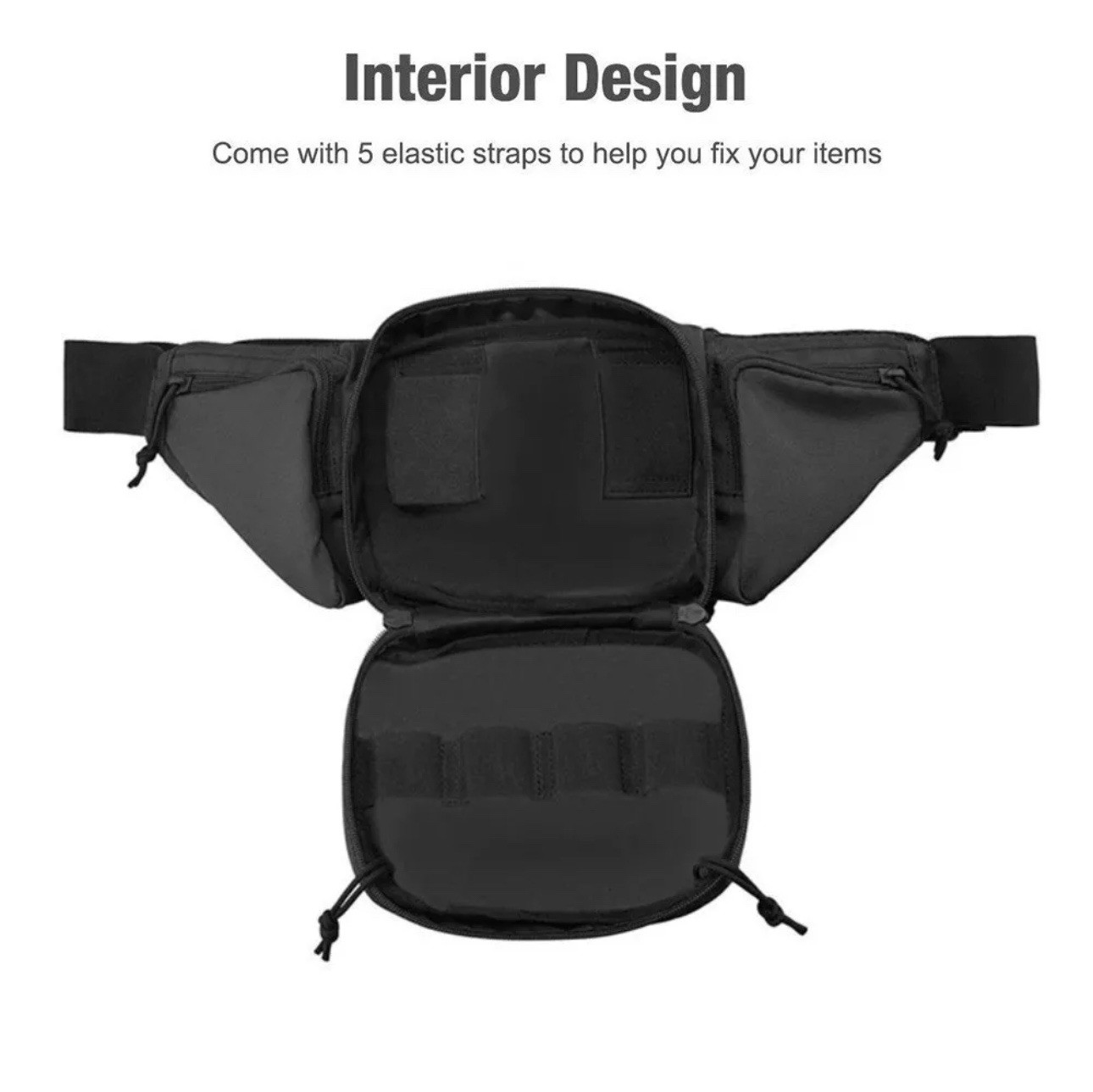 Concealed Carry Fanny Pack Holster Tactical Military Pistol Waist Pouch Gun Bag