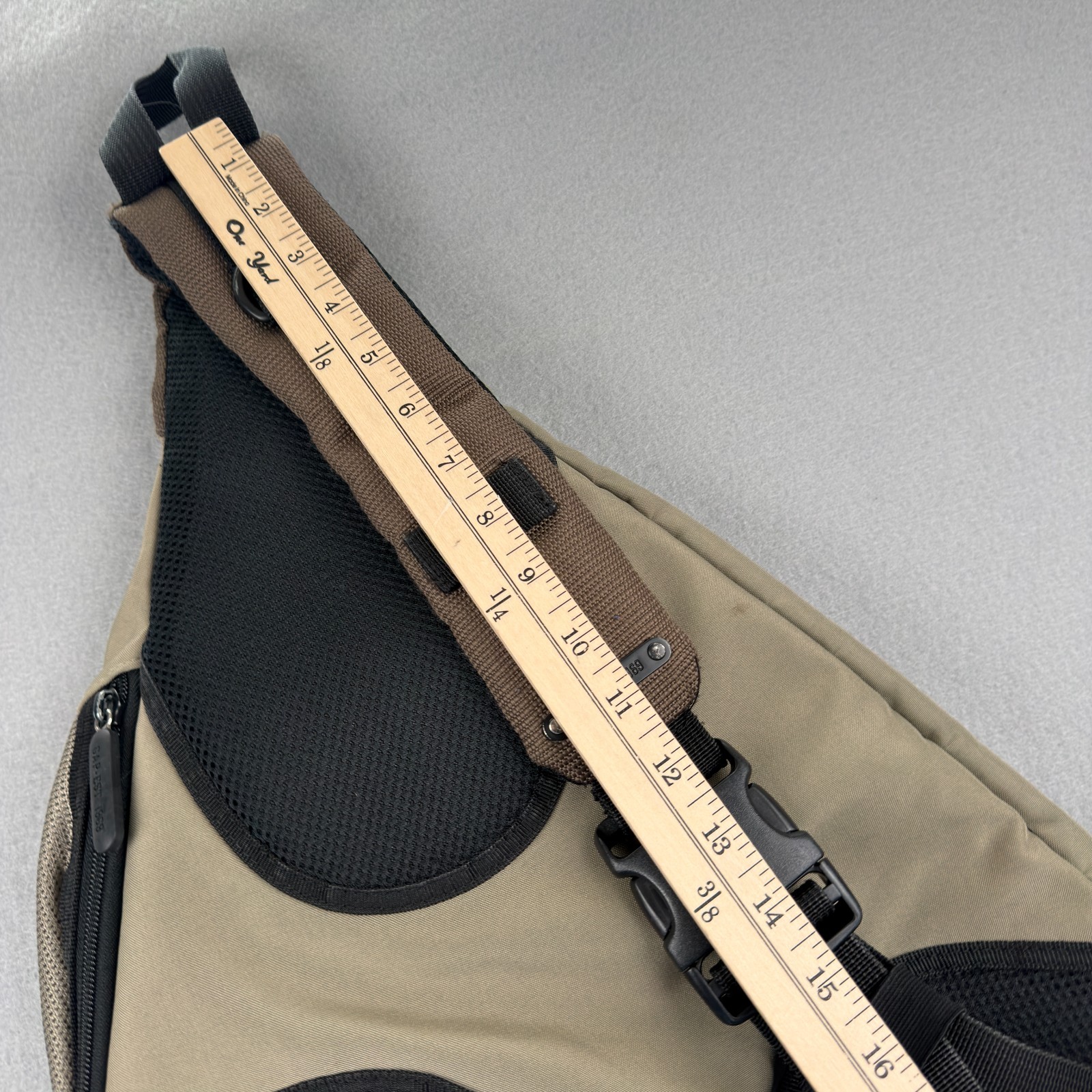 Vintage Y2K GAP Sling Bag Backpack Crossbody Khaki Gorpcore Tech 2004 Utility