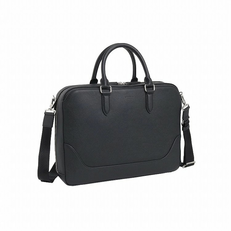ultima TOKYO Men’s Briefcase, Cowhide Leather Briefcase 11951 Black or Brown