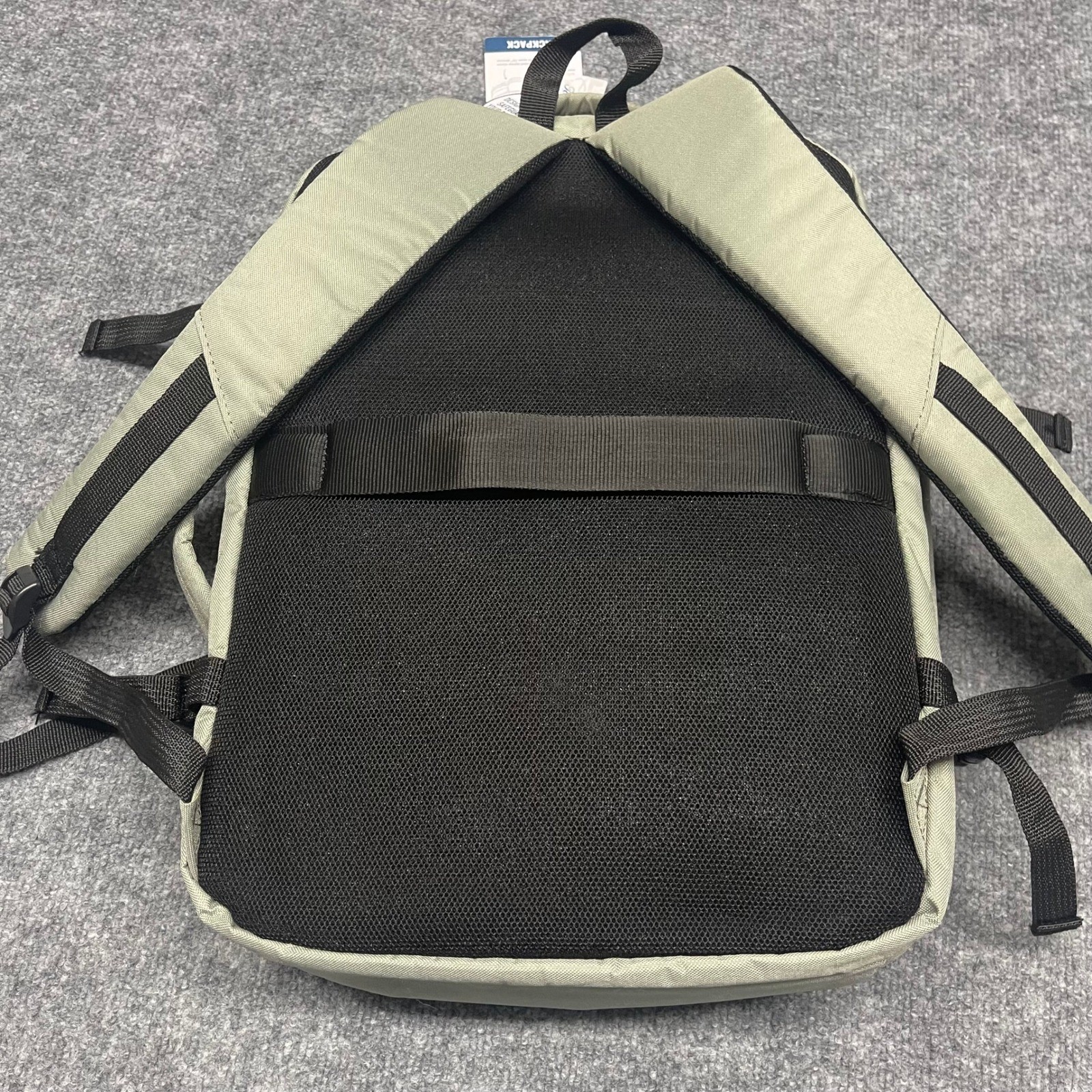 Tommy Bahama Backpack Urban Essentials Sage Green Travel 16″ Faux Leather NEW
