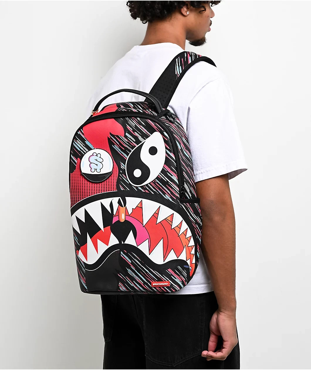 Sprayground Hyper Driven Removable Patch Backpack🔥New Bookbag Large School Bag