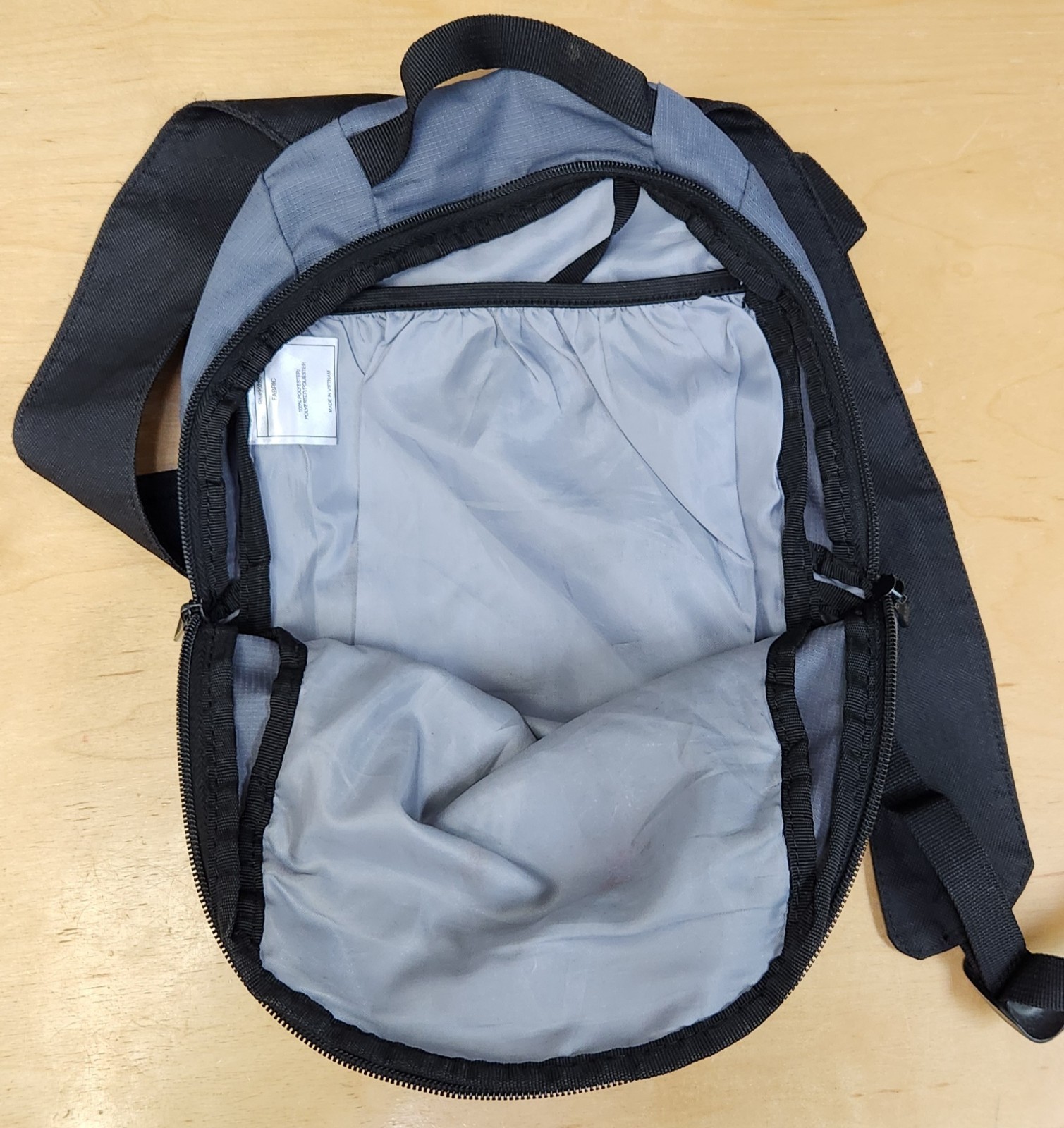 Adidas Mini Backpack Two Tone Gray Black Small Bookbag Travel Gym Pouch