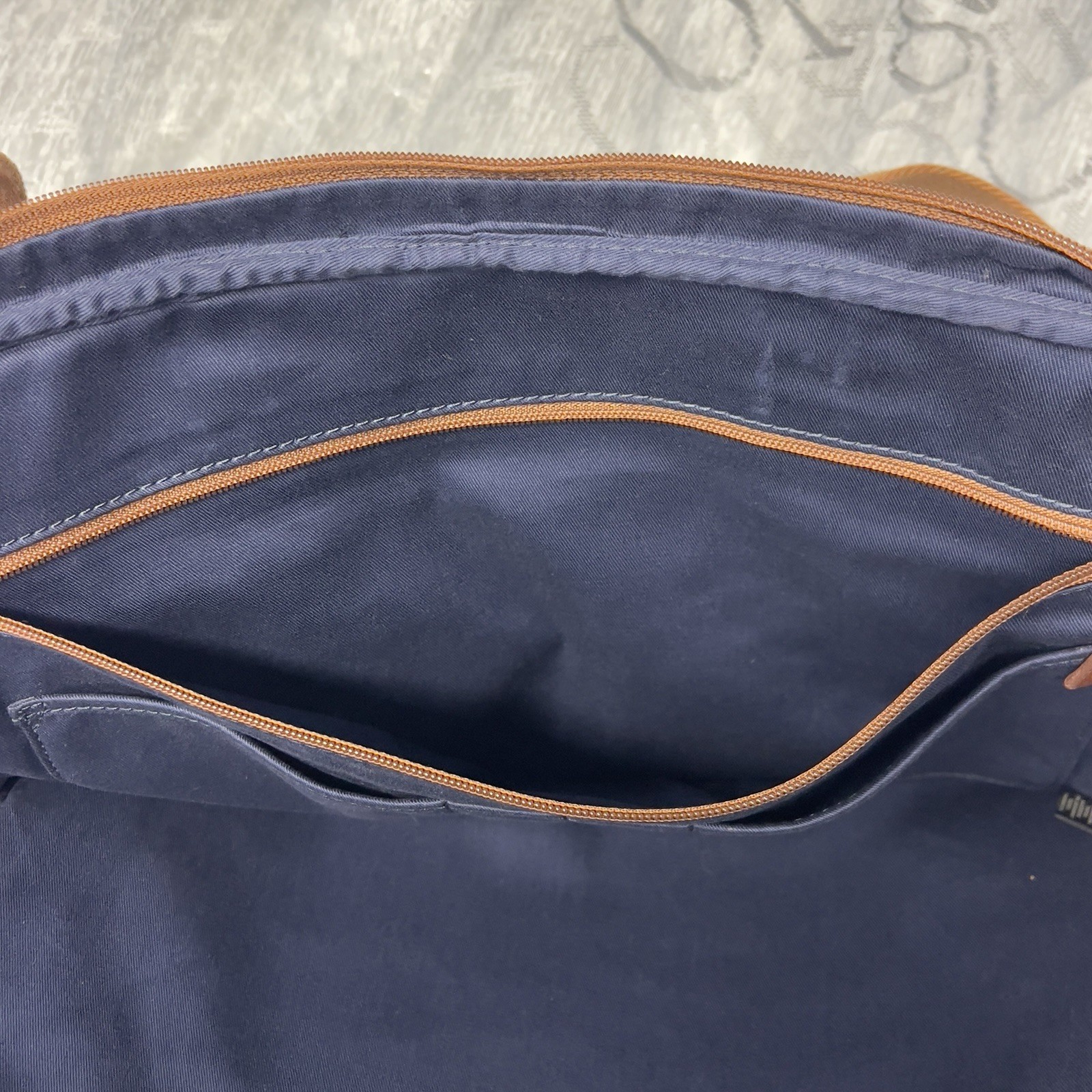 Fossil estate document Messenger Bag Shoulder Bag Leather Handles Twill Leather.