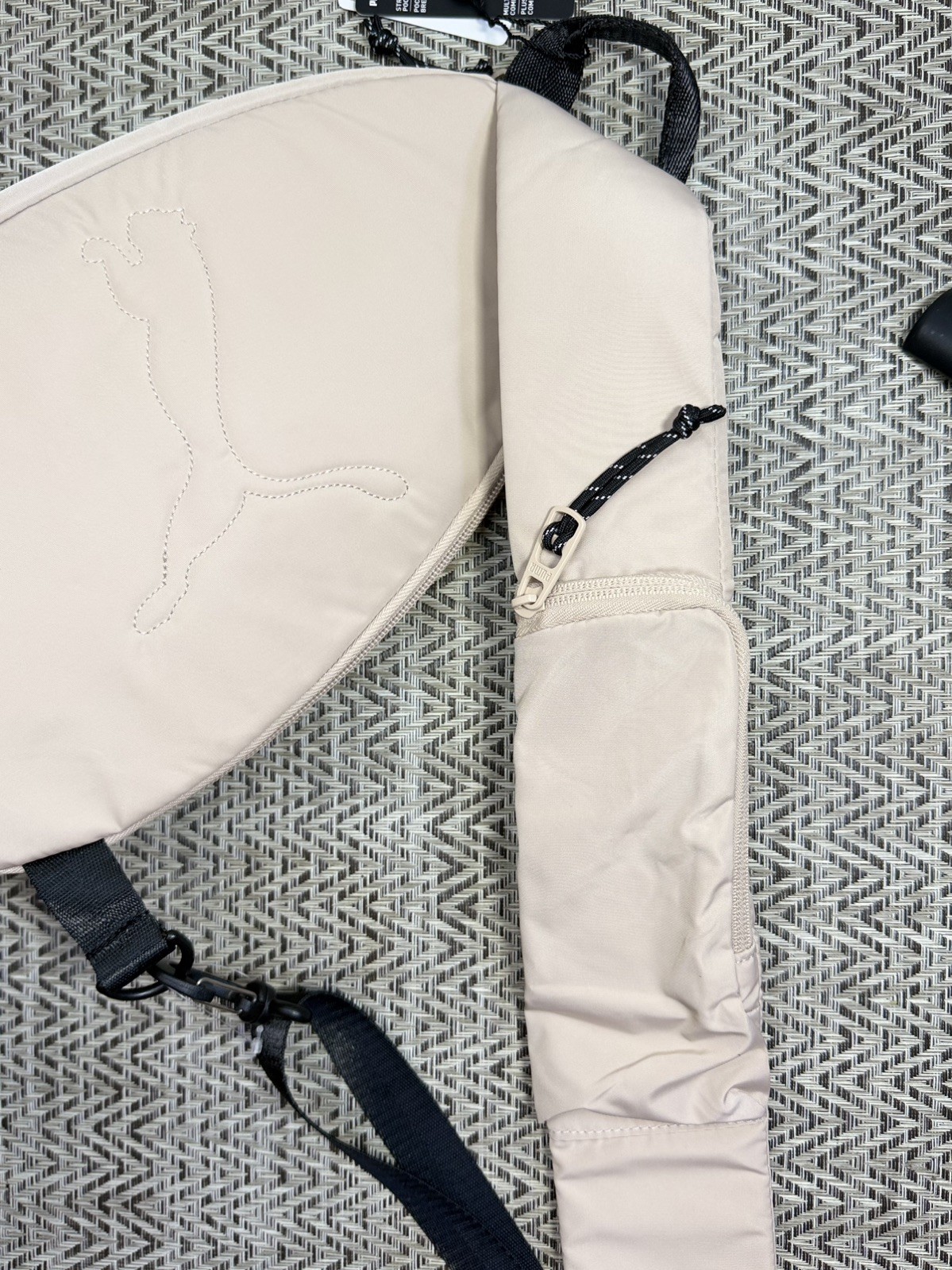 Puma Myriad Sling Bag Light Beige Crossbody Backpack Adjustable Strap NWT OS
