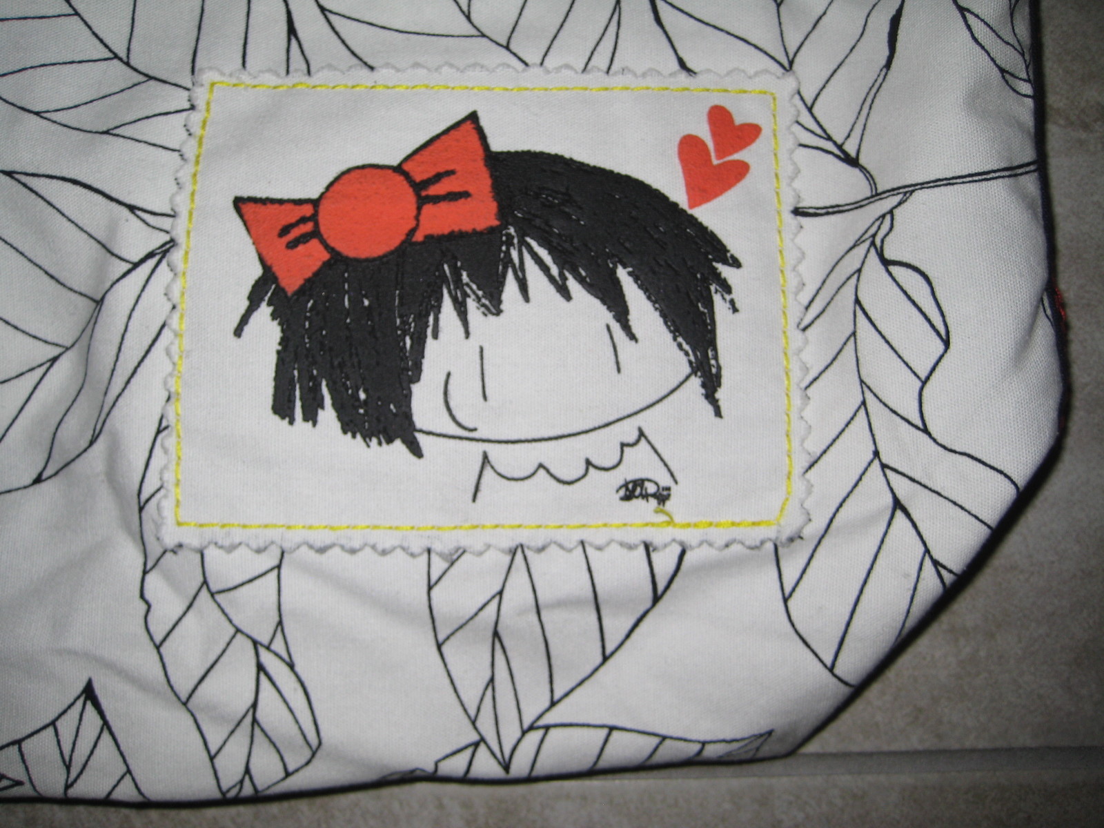 2012 Ali Rapp MFAH Houston Museum Mixed Media Ikea Artist Canvas Tote Bag USED