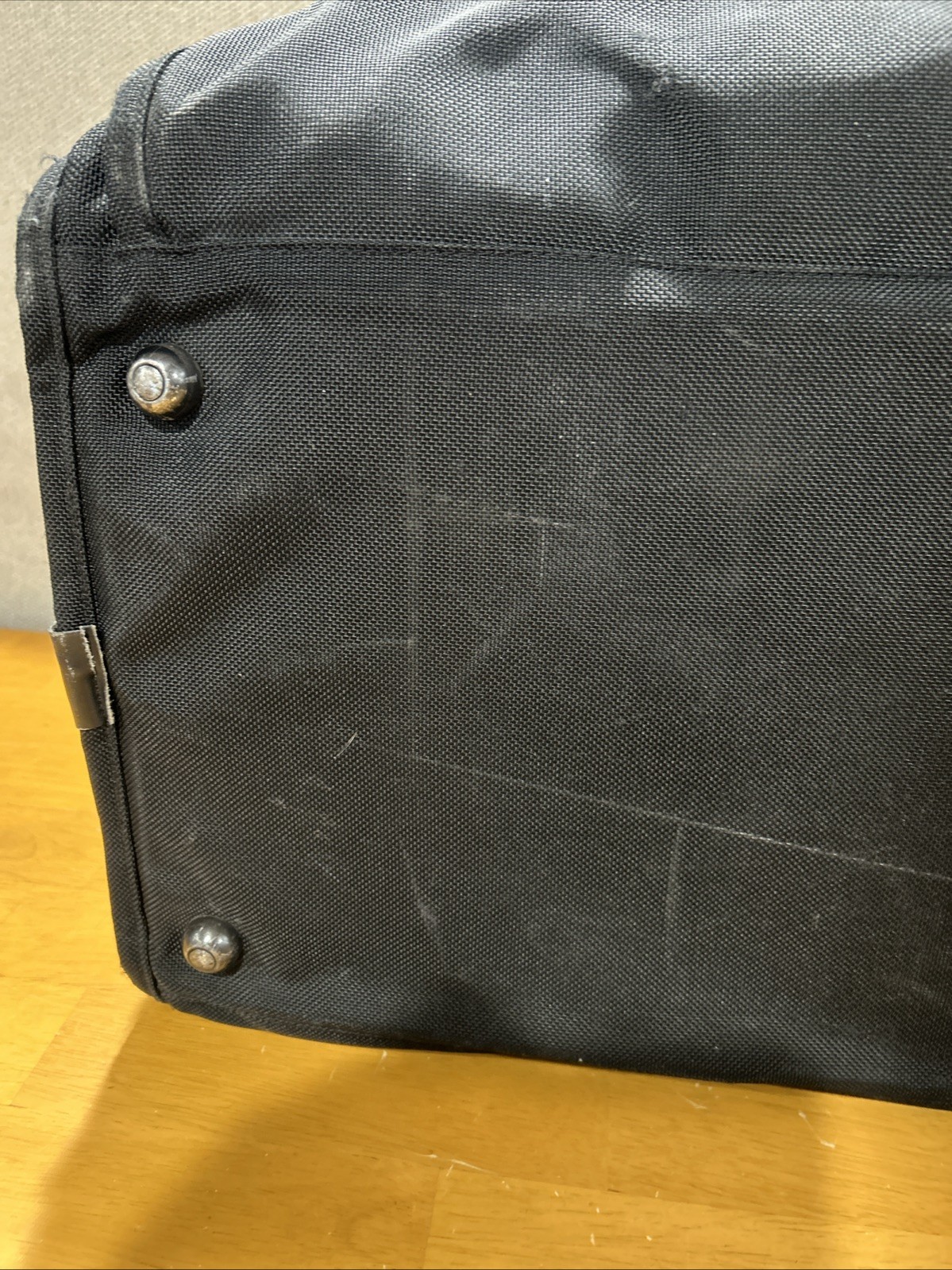 Tumi Alpha Black Ballistic Nylon Overnight Duffle Weekender Bag Made in USA Used