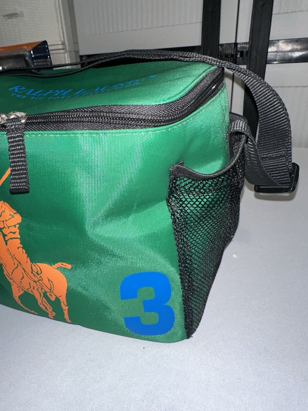 Polo Ralph Lauren Big Pony Collection Green Travel Work Lunch Box Bag