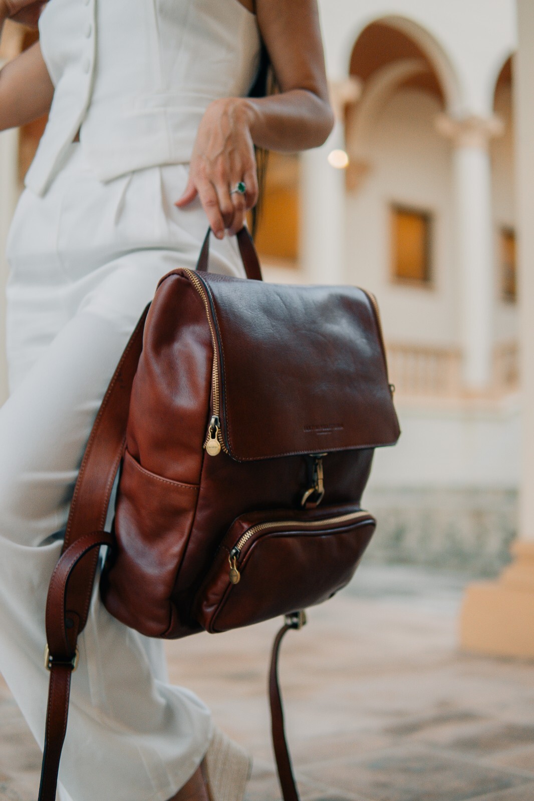 Italian Leather Backpack, Travel Backpack, Handmade Leather bag, Laptop bag