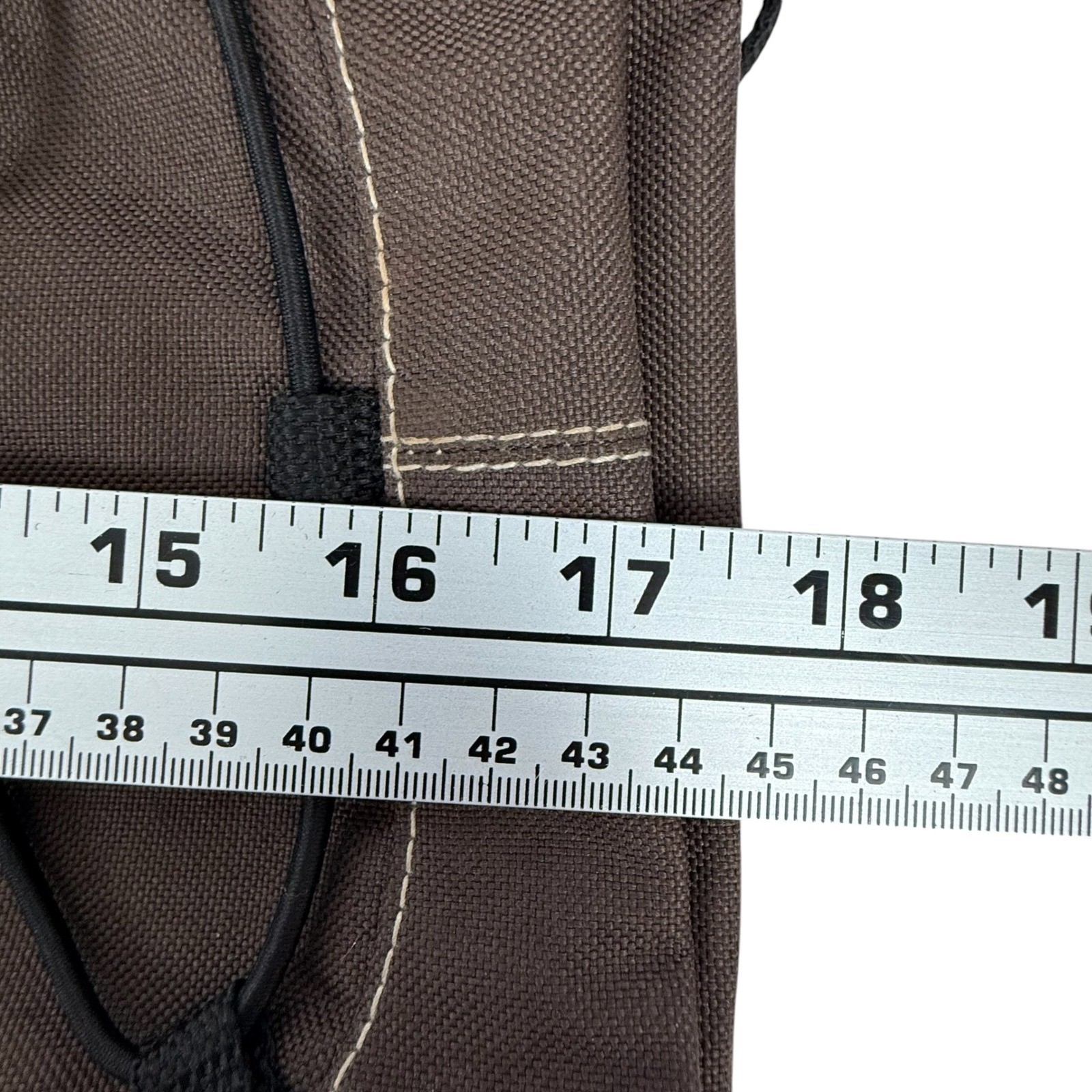 Eastsport Backpack Brown Canvas Multi-Pocket Bungee School Bag 112350WM