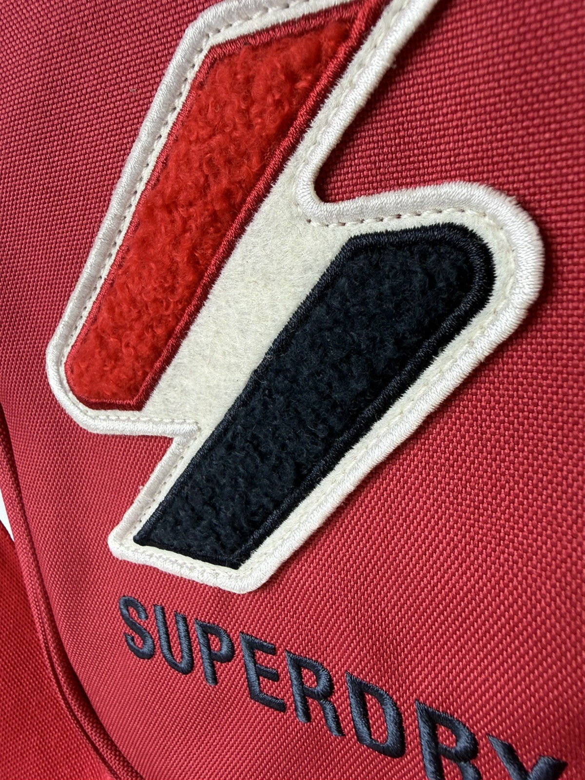 SuperDry Sportsyle Side Bag Red Crossbody Small Messenger Shoulder Strap Zip 9″