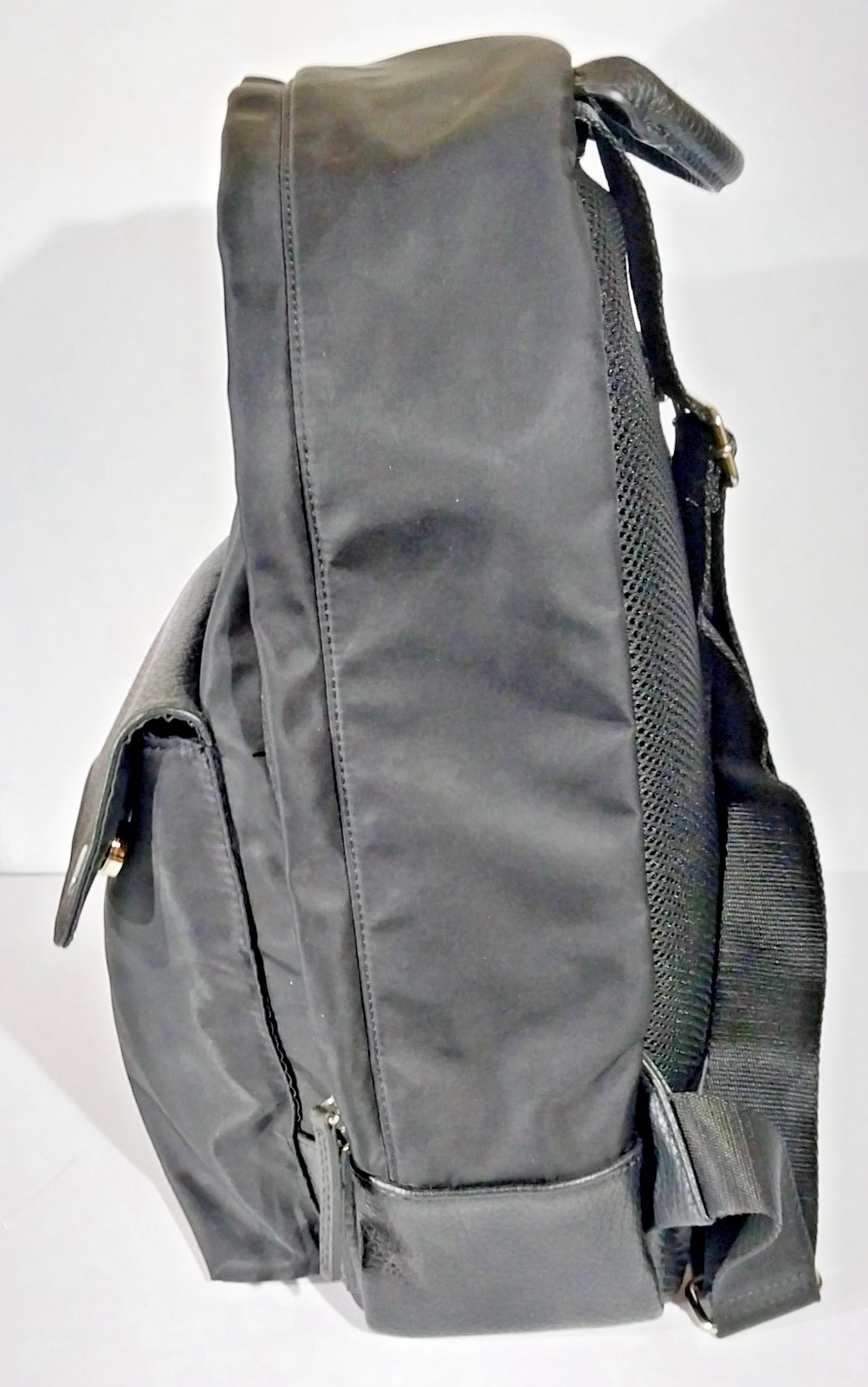 Unisex Calvin Klein Backpack-Rucksack Black Nylon and Pebble Polyurethane
