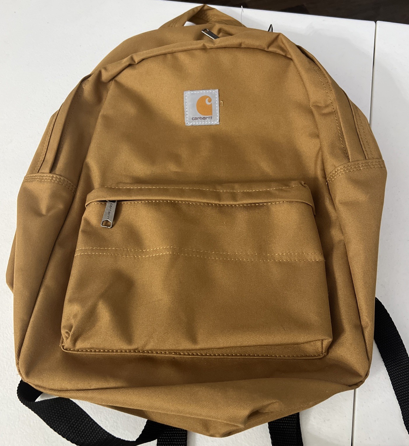 Carhartt Trade Series Backpack Laptop Brown Canvas Bag Front Pocket Padded Back
